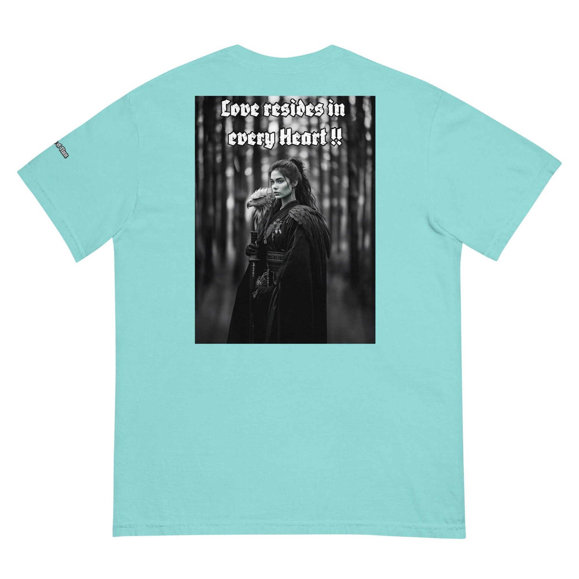 Unisex garment-dyed heavyweight 100% cotton t-shirt Design #1 - Monk&Nun UnisexClothing