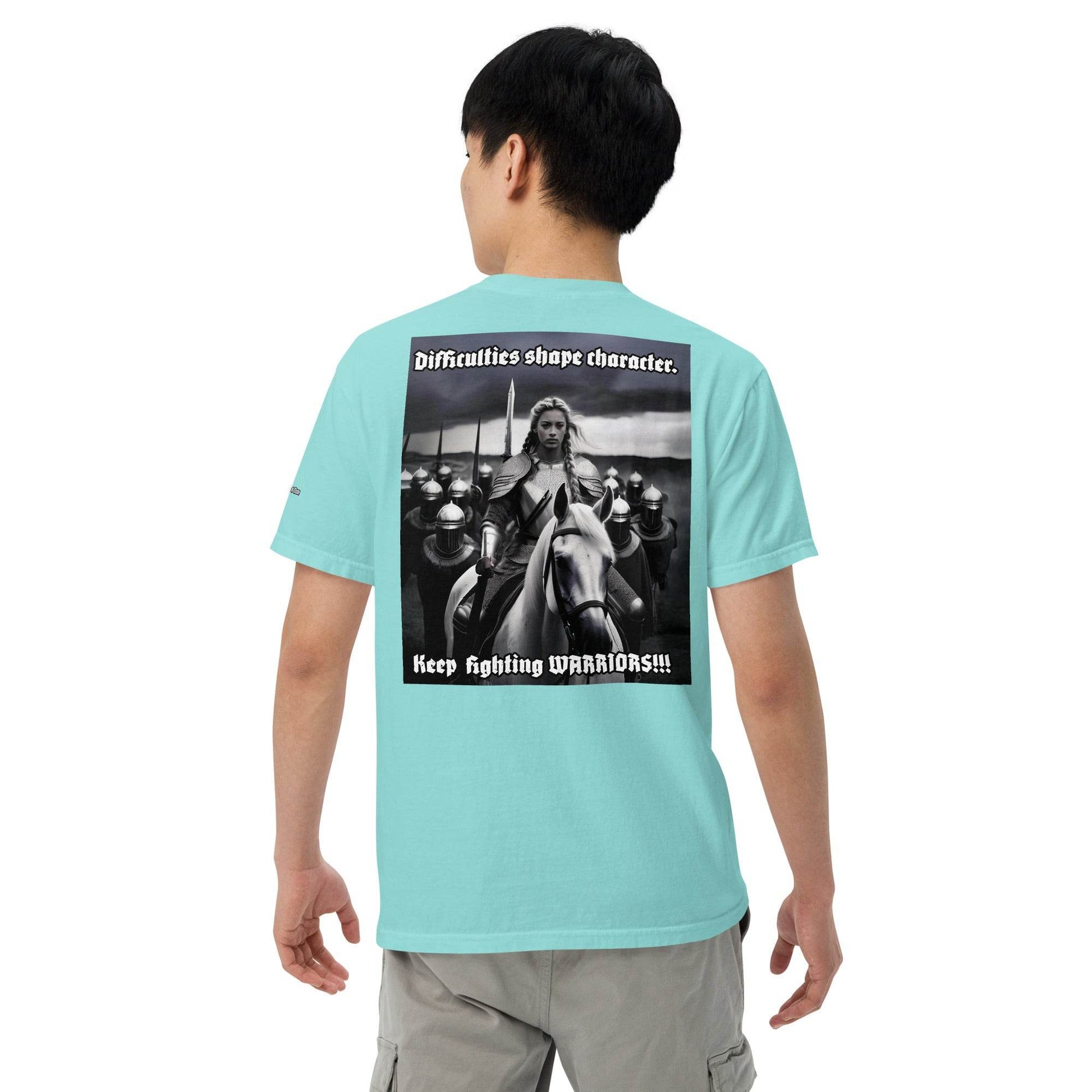 Unisex garment-dyed heavyweight 100% cotton t-shirt Design #14 - Monk&Nun UnisexClothing