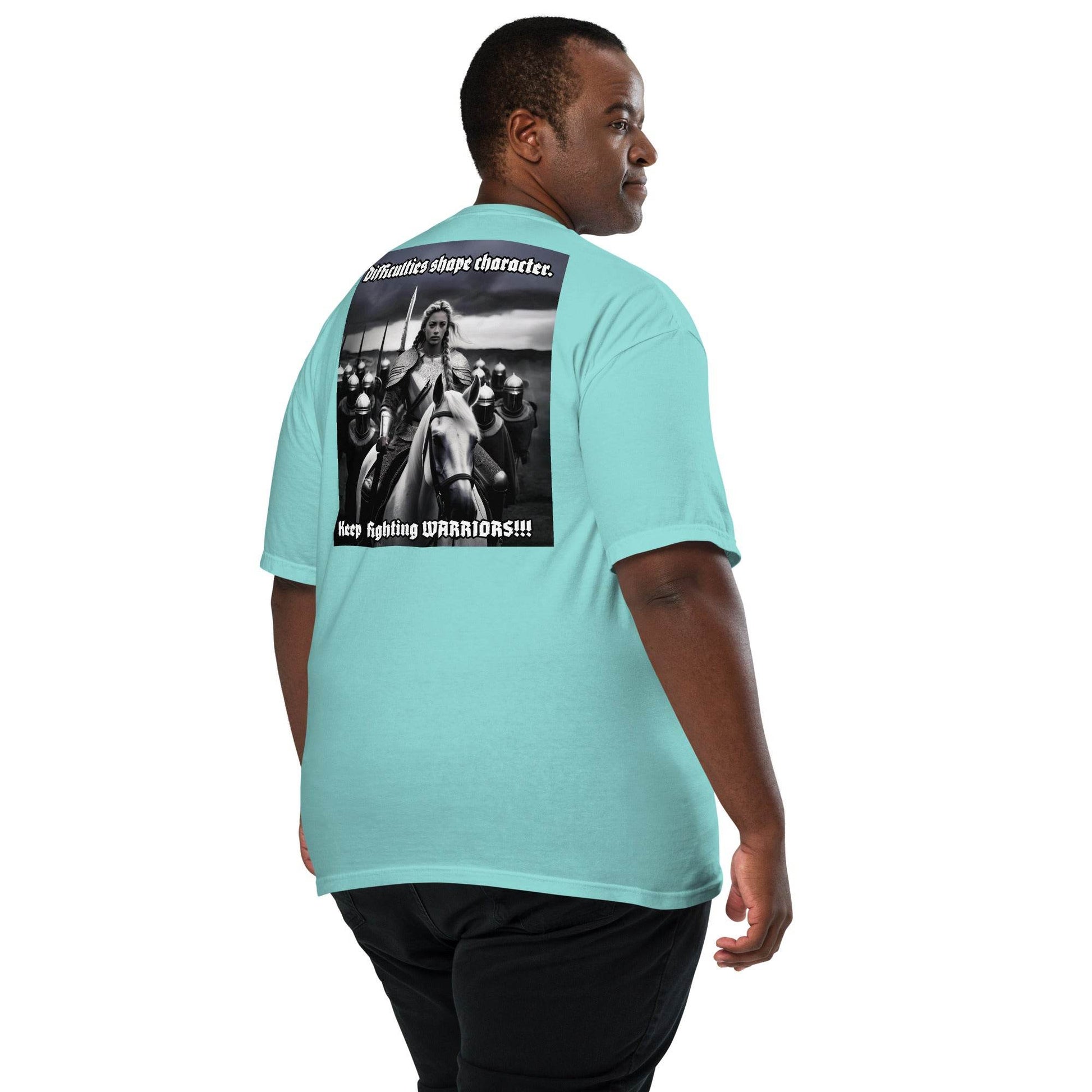 Unisex garment-dyed heavyweight 100% cotton t-shirt Design #14 - Monk&Nun UnisexClothing