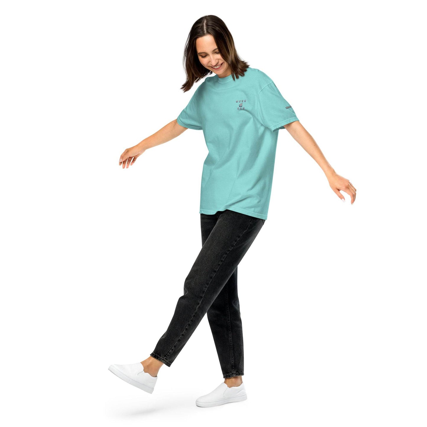 Unisex garment-dyed heavyweight 100% cotton t-shirt Design #3 - Monk&Nun UnisexClothing