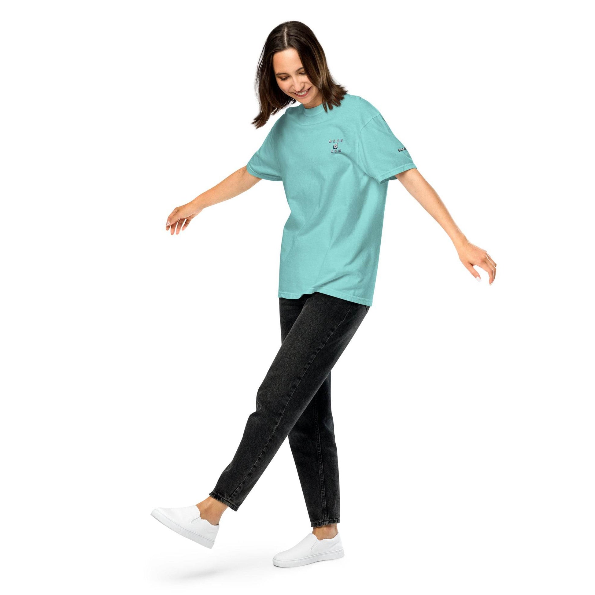 Unisex garment-dyed heavyweight 100% cotton t-shirt Design #3 - Monk&Nun UnisexClothing