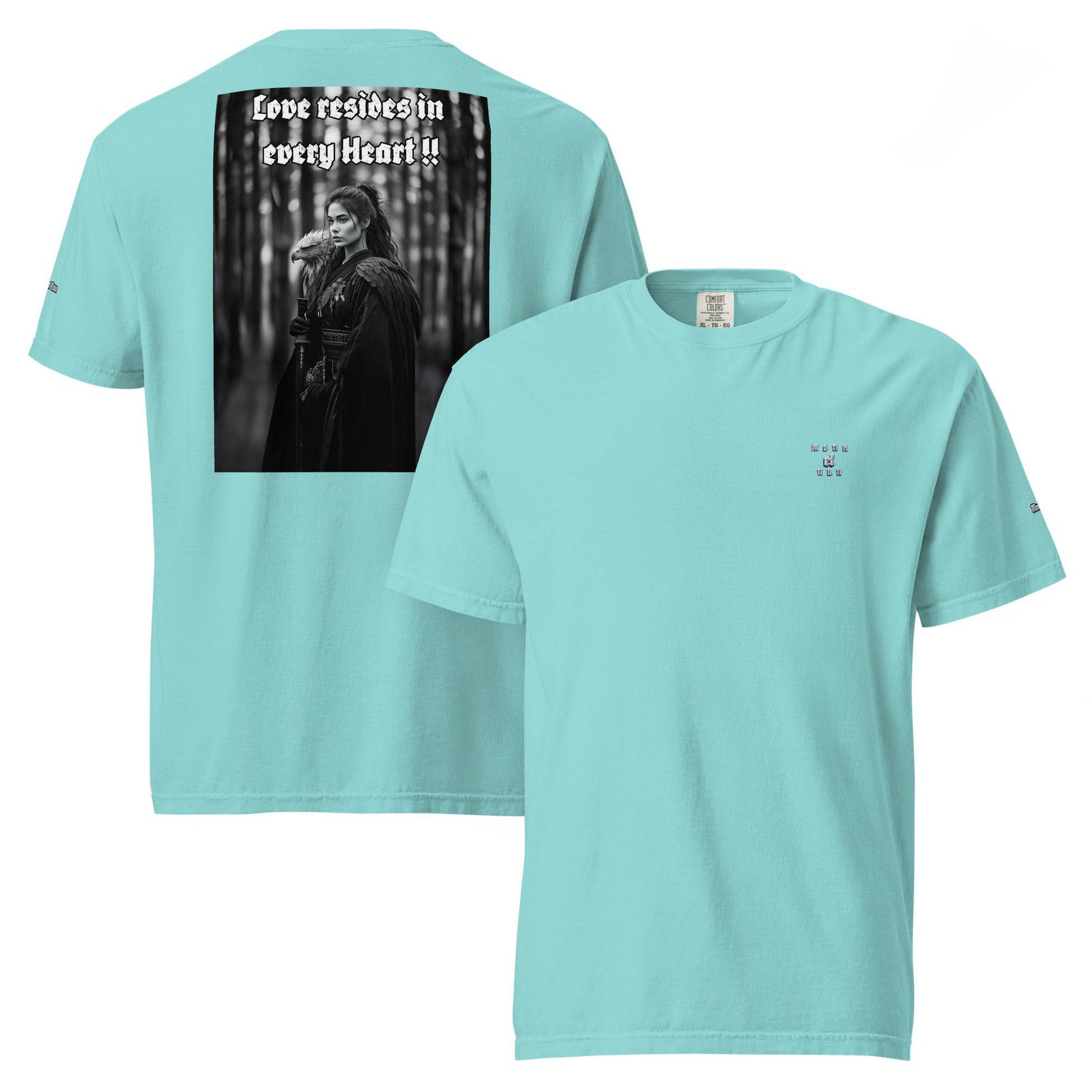 Unisex garment-dyed heavyweight 100% cotton t-shirt Design #1 - Monk&Nun UnisexClothing