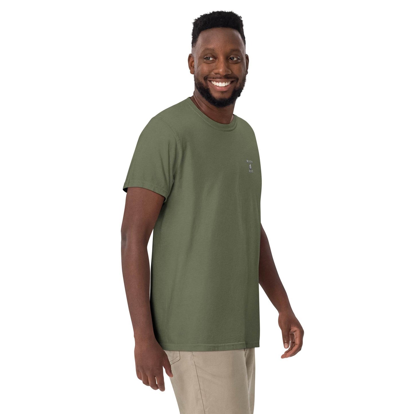 Unisex garment-dyed heavyweight 100% cotton t-shirt Design #12 - Monk&Nun UnisexClothing