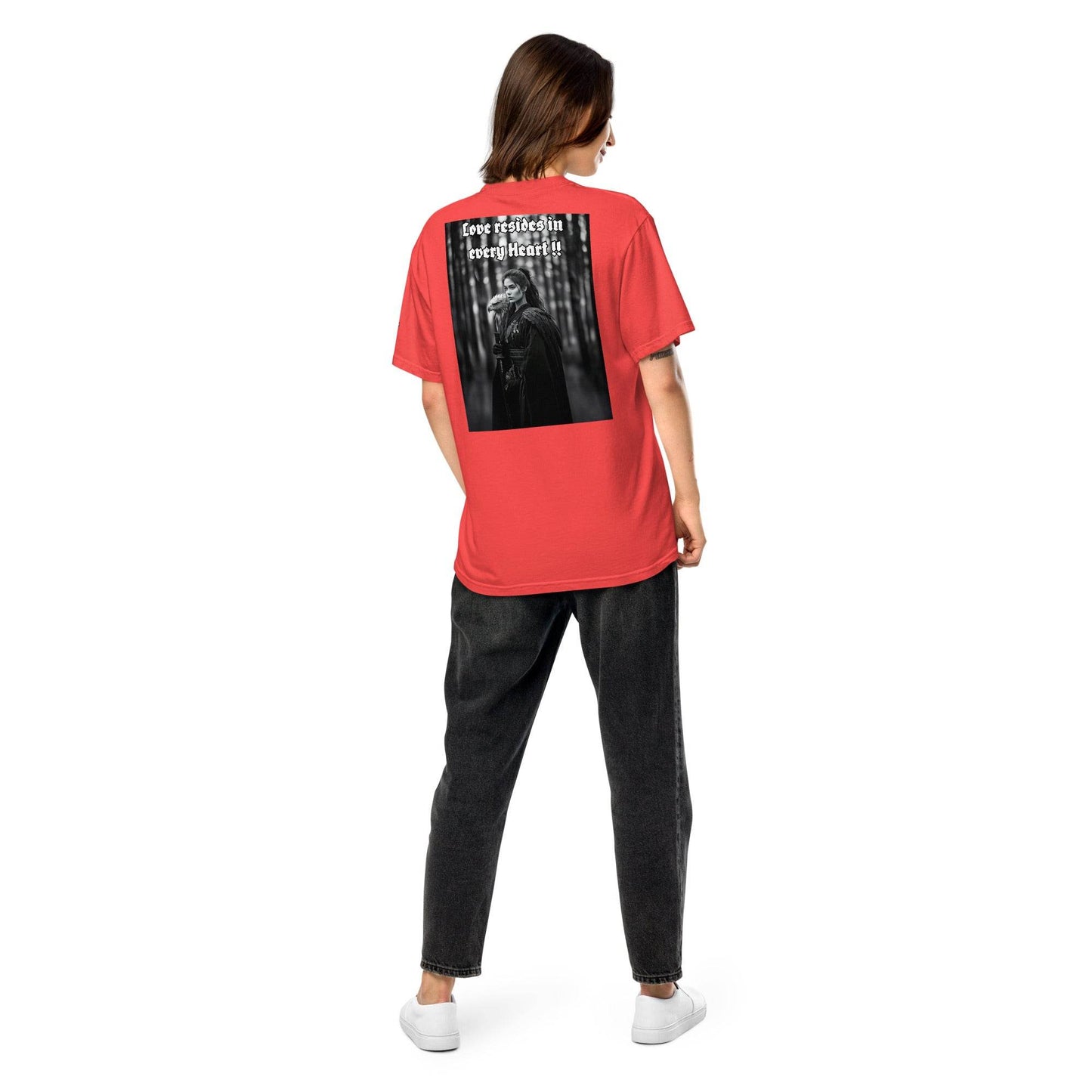 Unisex garment-dyed heavyweight 100% cotton t-shirt Design #1 - Monk&Nun UnisexClothing