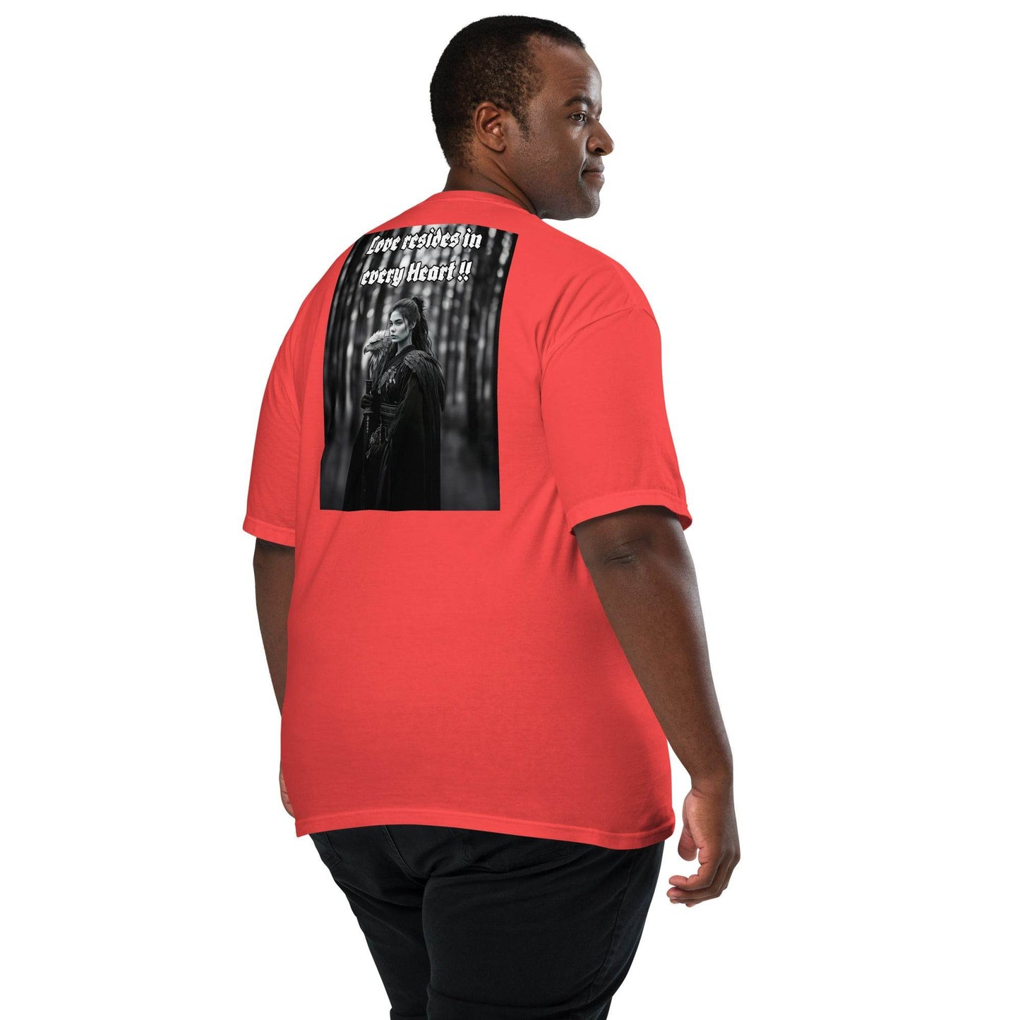 Unisex garment-dyed heavyweight 100% cotton t-shirt Design #1 - Monk&Nun UnisexClothing