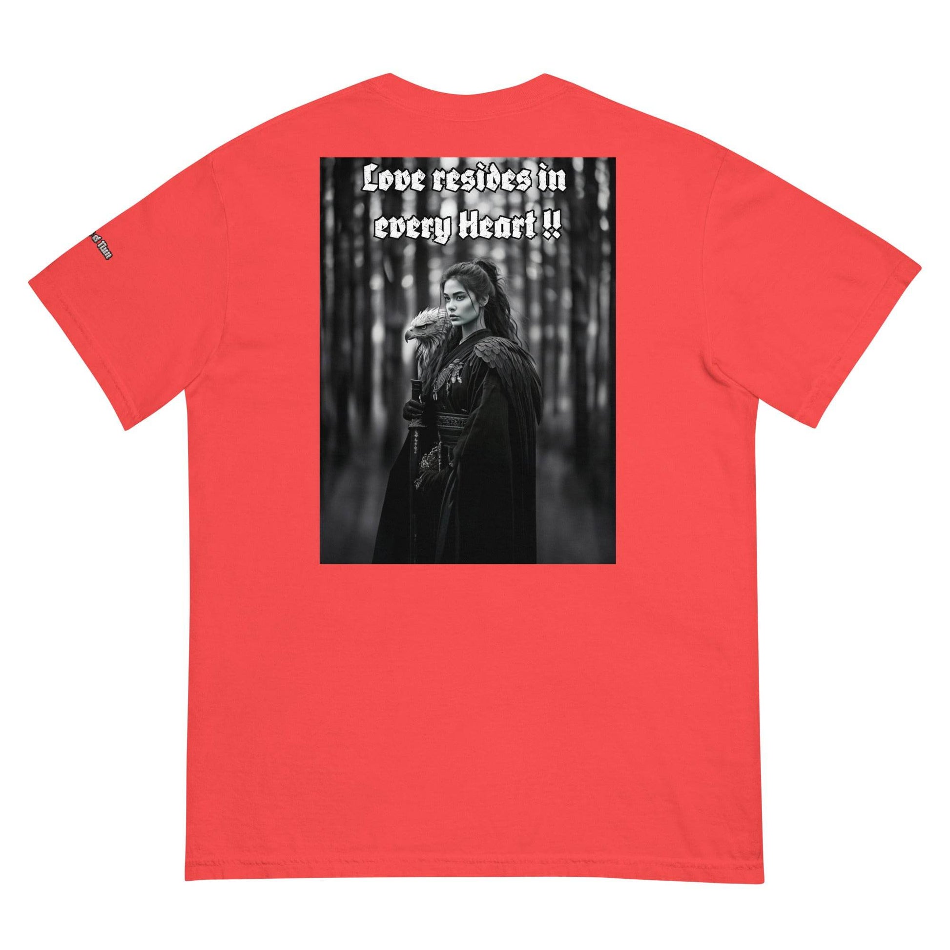 Unisex garment-dyed heavyweight 100% cotton t-shirt Design #1 - Monk&Nun UnisexClothing