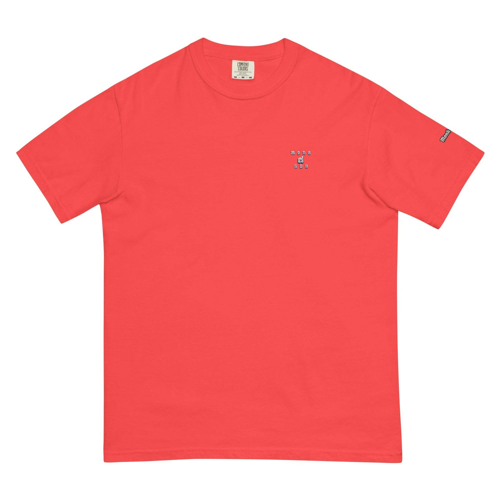 Unisex garment-dyed heavyweight 100% cotton t-shirt Design #1 - Monk&Nun UnisexClothing