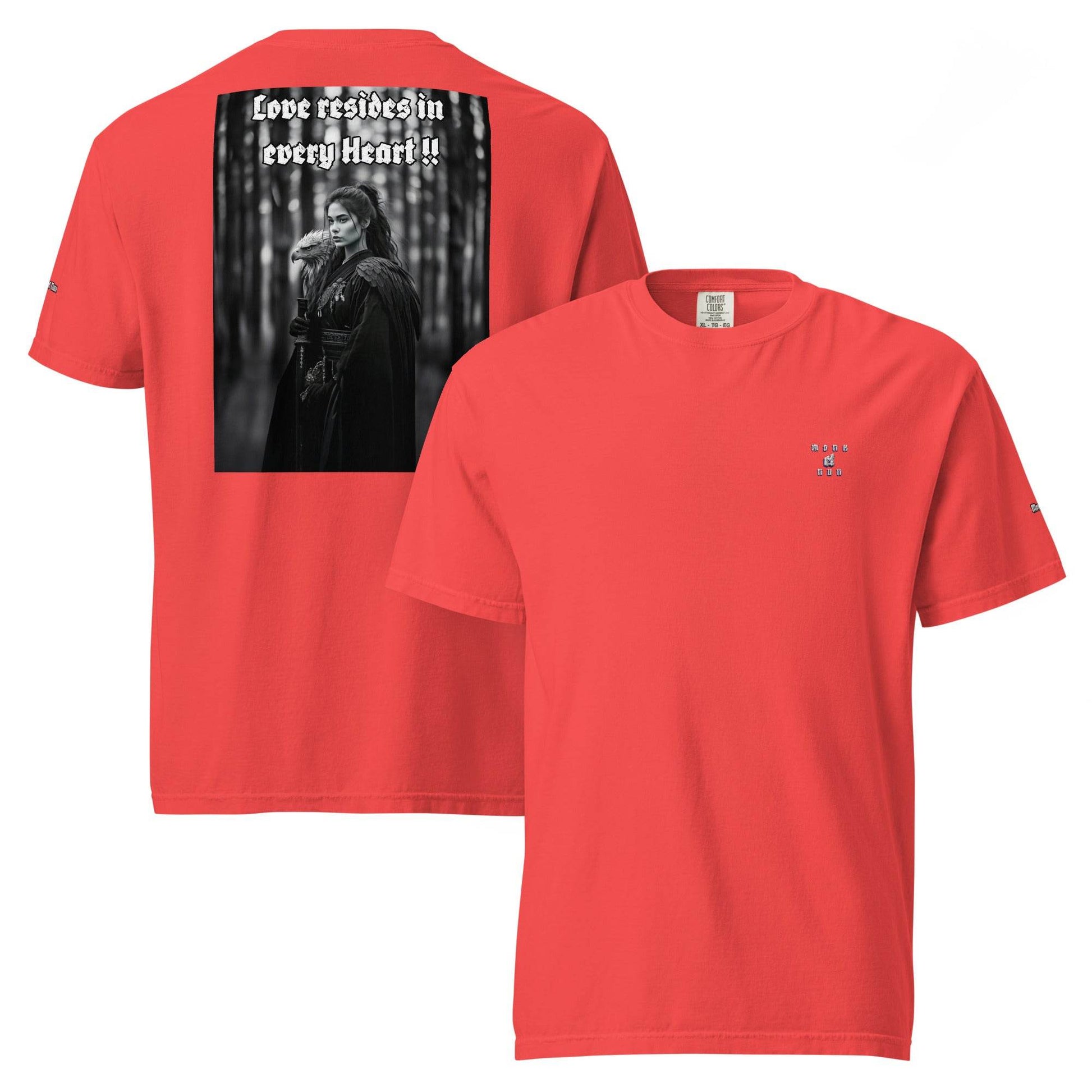 Unisex garment-dyed heavyweight 100% cotton t-shirt Design #1 - Monk&Nun UnisexClothing