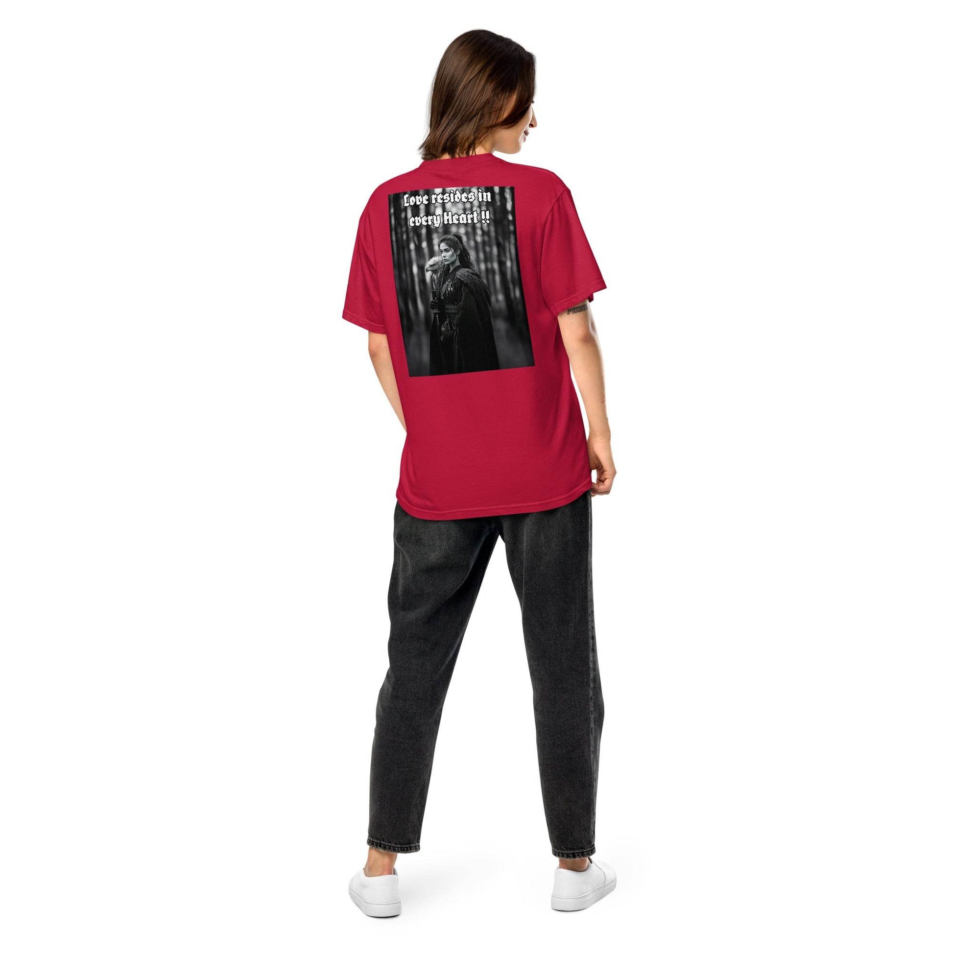 Unisex garment-dyed heavyweight 100% cotton t-shirt Design #1 - Monk&Nun UnisexClothing