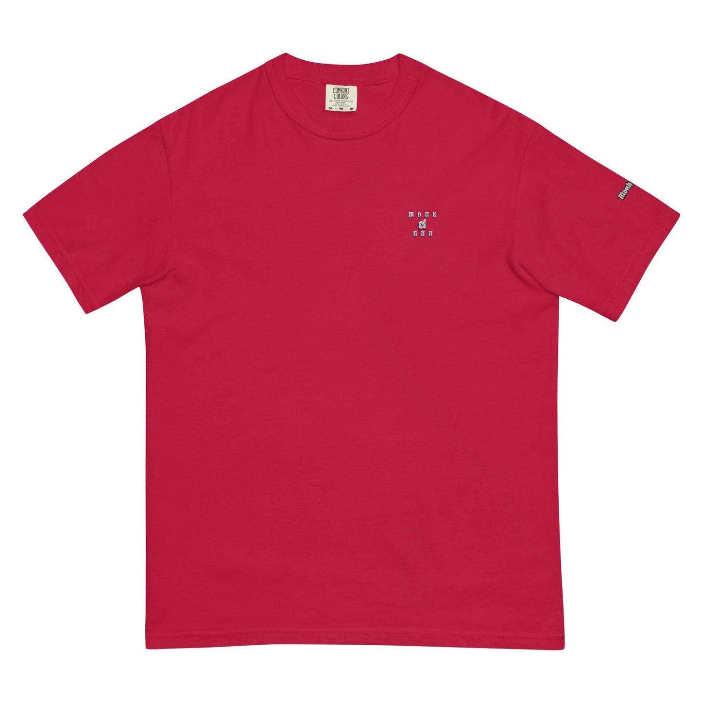 Unisex garment-dyed heavyweight 100% cotton t-shirt Design #1 - Monk&Nun UnisexClothing