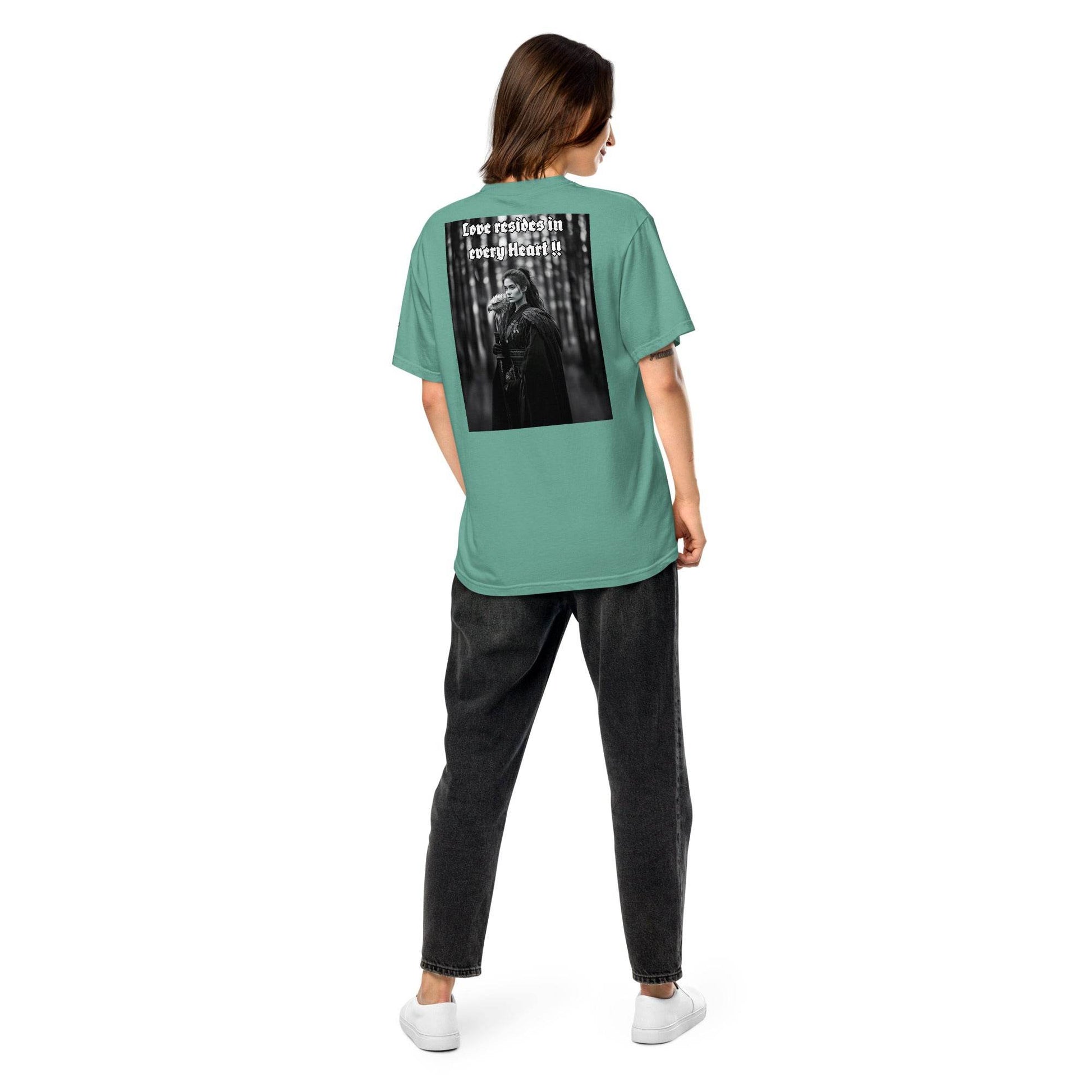Unisex garment-dyed heavyweight 100% cotton t-shirt Design #1 - Monk&Nun UnisexClothing