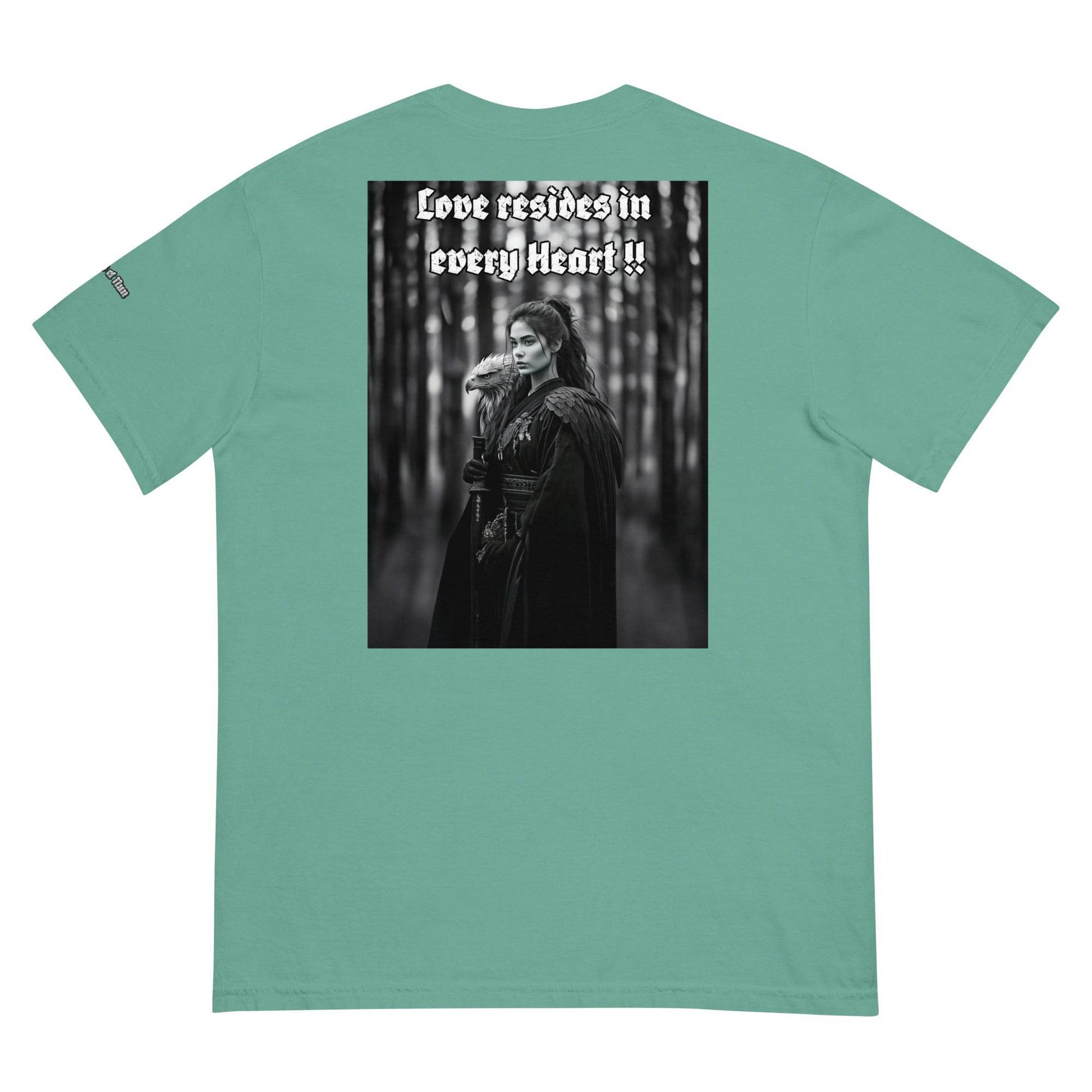 Unisex garment-dyed heavyweight 100% cotton t-shirt Design #1 - Monk&Nun UnisexClothing