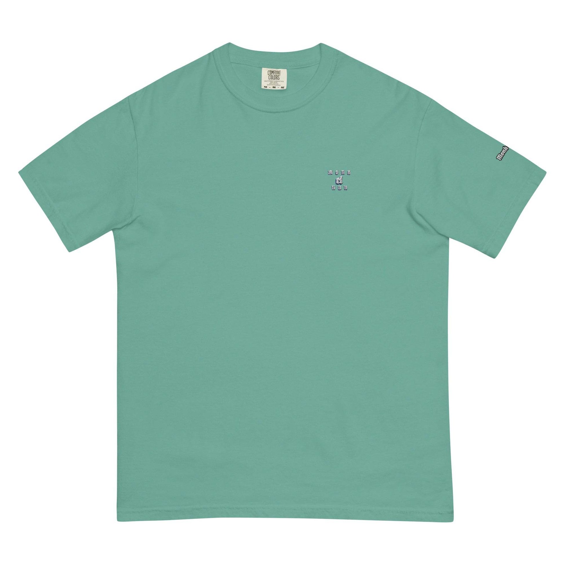 Unisex garment-dyed heavyweight 100% cotton t-shirt Design #1 - Monk&Nun UnisexClothing