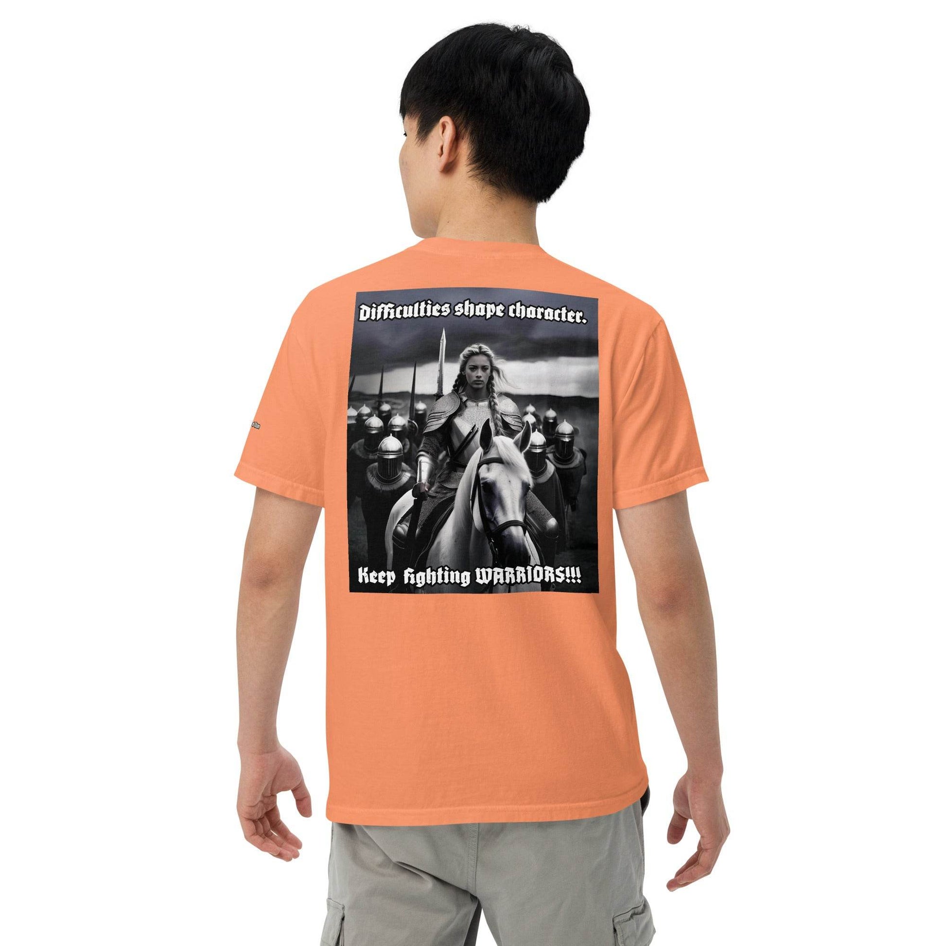 Unisex garment-dyed heavyweight 100% cotton t-shirt Design #14 - Monk&Nun UnisexClothing
