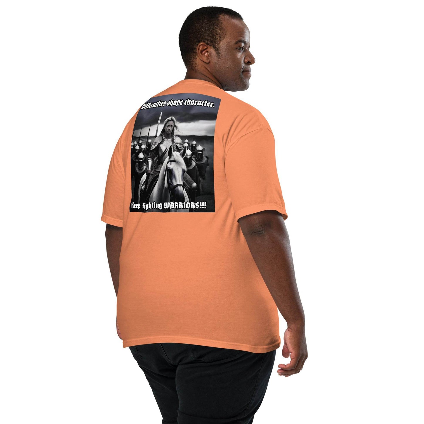 Unisex garment-dyed heavyweight 100% cotton t-shirt Design #14 - Monk&Nun UnisexClothing