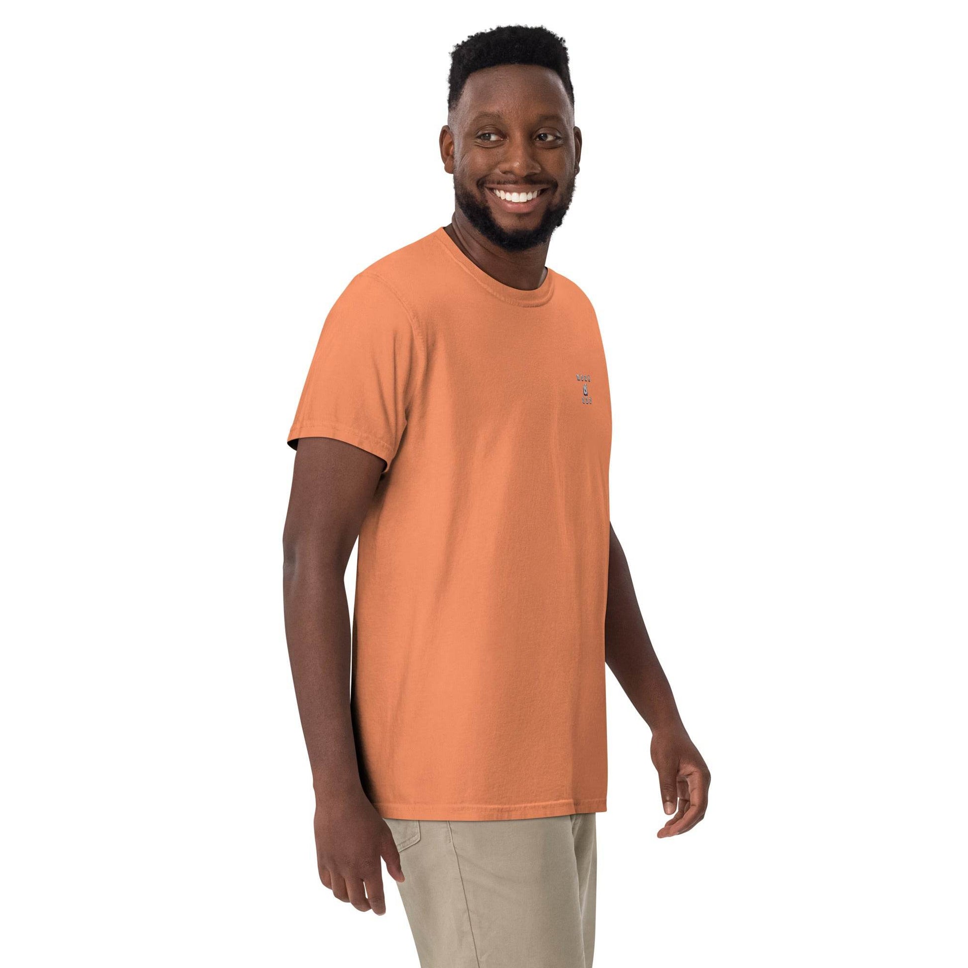 Unisex garment-dyed heavyweight 100% cotton t-shirt Design #12 - Monk&Nun UnisexClothing