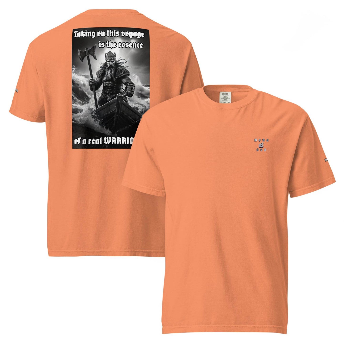 Unisex garment-dyed heavyweight 100% cotton t-shirt Design #12 - Monk&Nun UnisexClothing