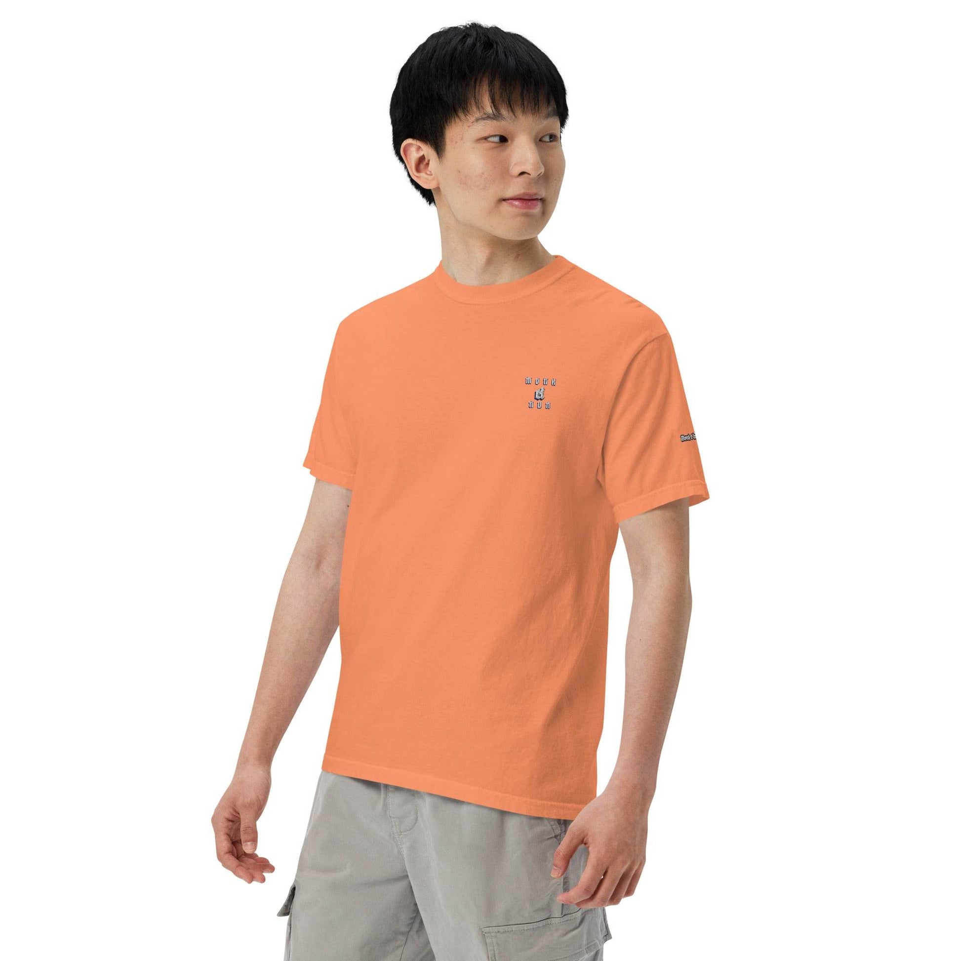 Unisex garment-dyed heavyweight 100% cotton t-shirt Design #14 - Monk&Nun UnisexClothing