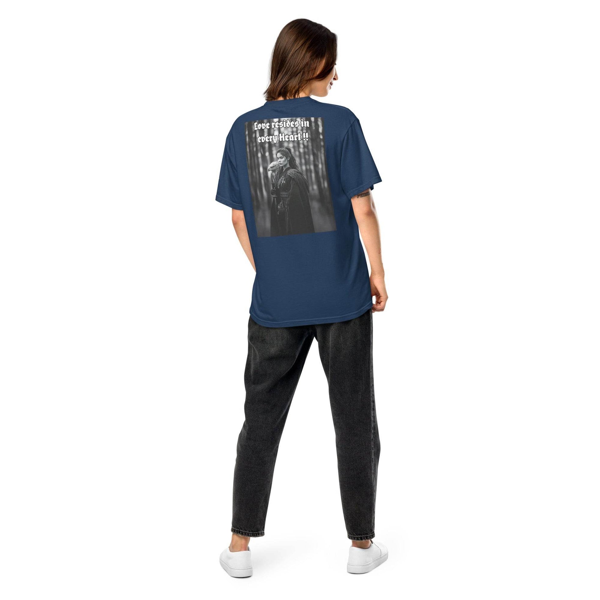 Unisex garment-dyed heavyweight 100% cotton t-shirt Design #1 - Monk&Nun UnisexClothing