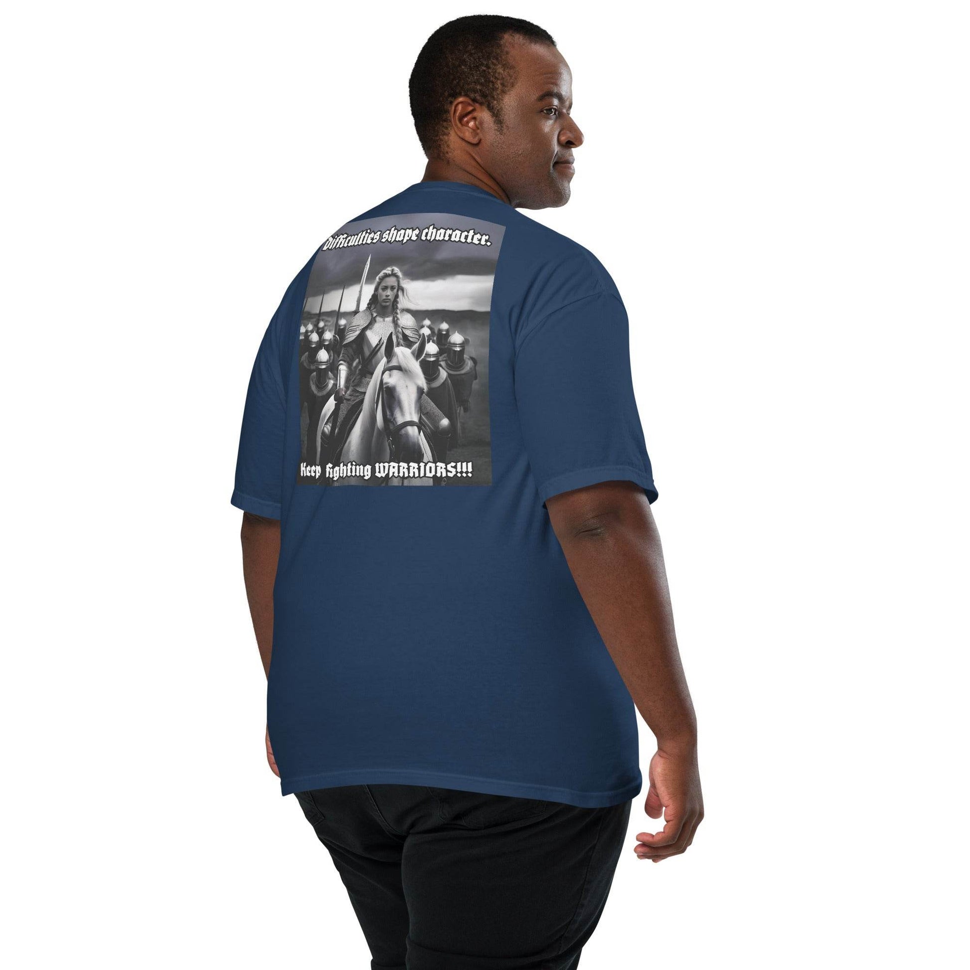 Unisex garment-dyed heavyweight 100% cotton t-shirt Design #14 - Monk&Nun UnisexClothing