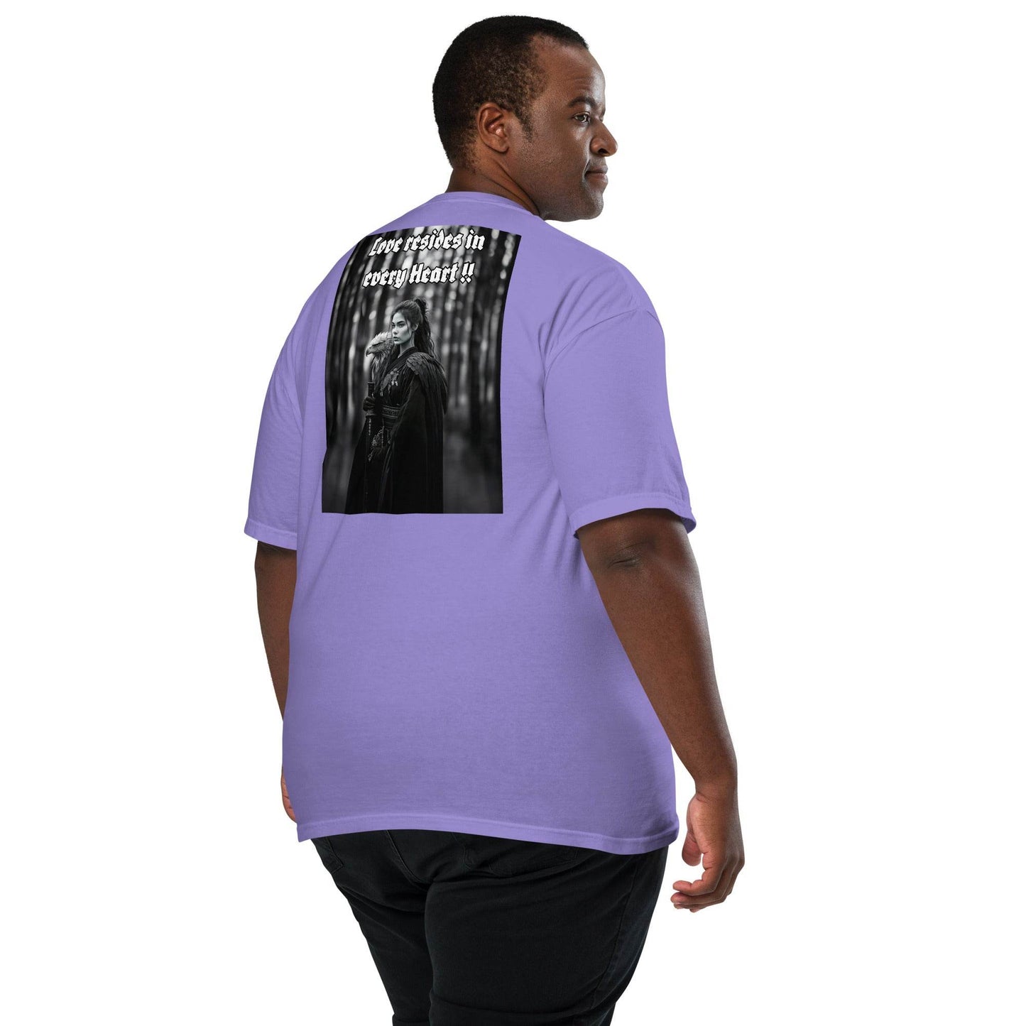 Unisex garment-dyed heavyweight 100% cotton t-shirt Design #1 - Monk&Nun UnisexClothing