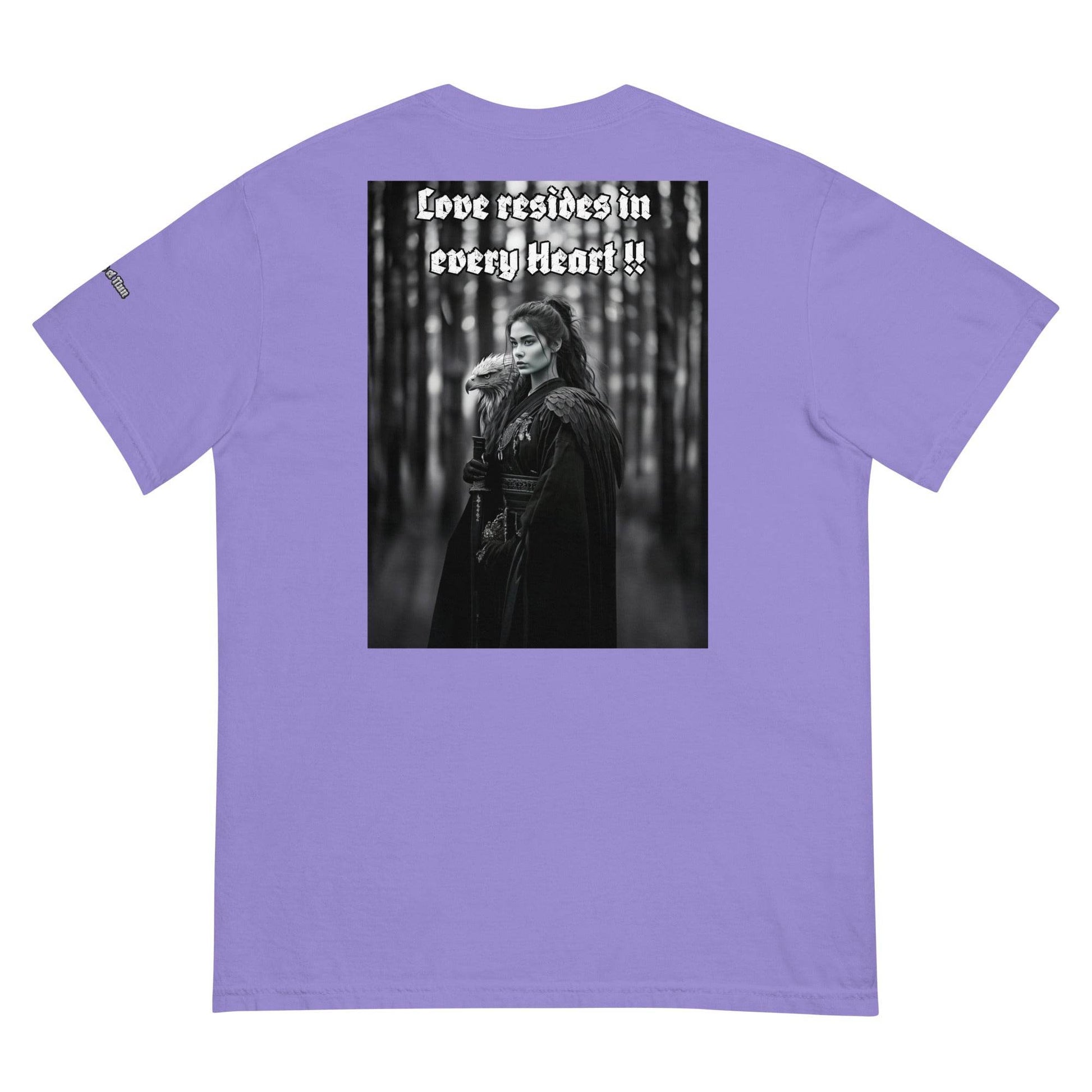 Unisex garment-dyed heavyweight 100% cotton t-shirt Design #1 - Monk&Nun UnisexClothing