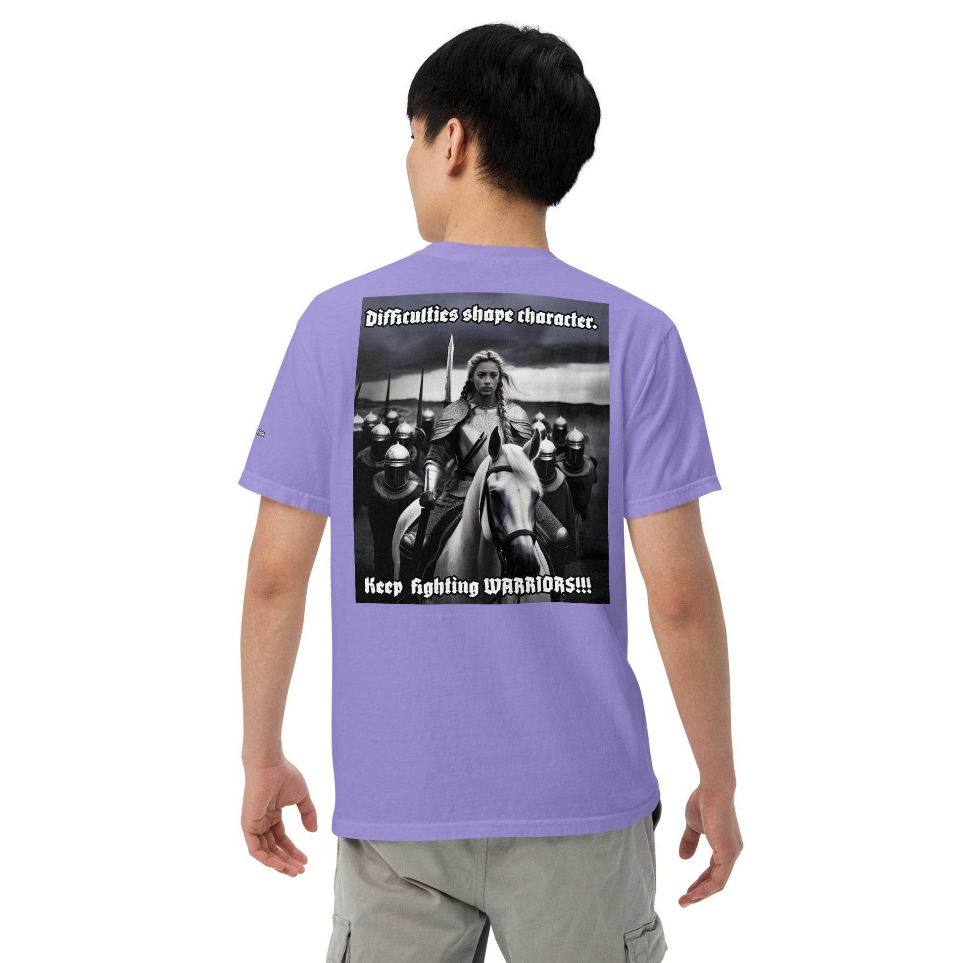 Unisex garment-dyed heavyweight 100% cotton t-shirt Design #14 - Monk&Nun UnisexClothing