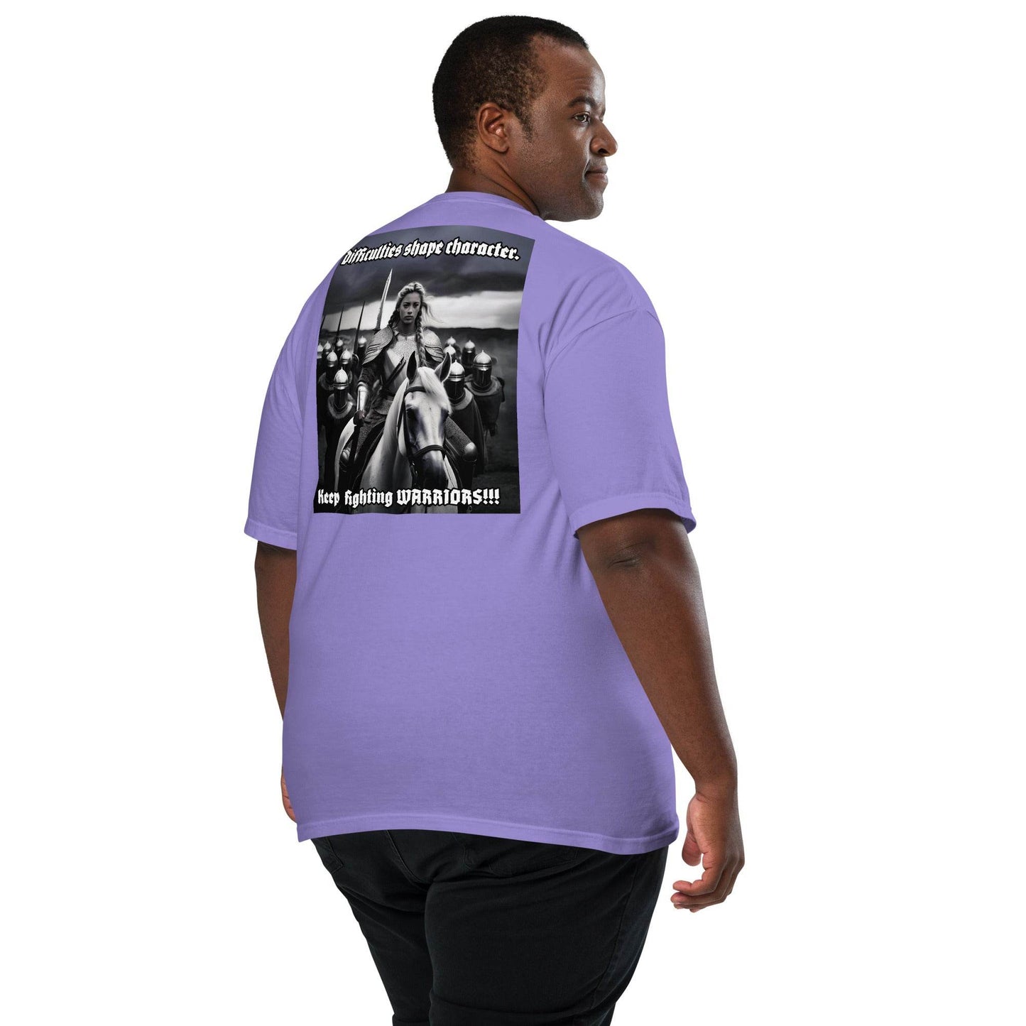 Unisex garment-dyed heavyweight 100% cotton t-shirt Design #14 - Monk&Nun UnisexClothing