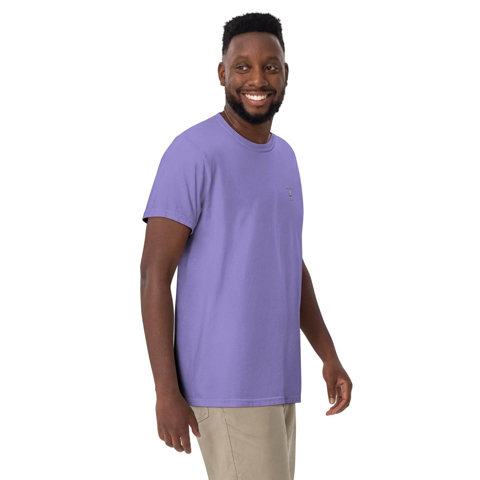 Unisex garment-dyed heavyweight 100% cotton t-shirt Design #12 - Monk&Nun UnisexClothing