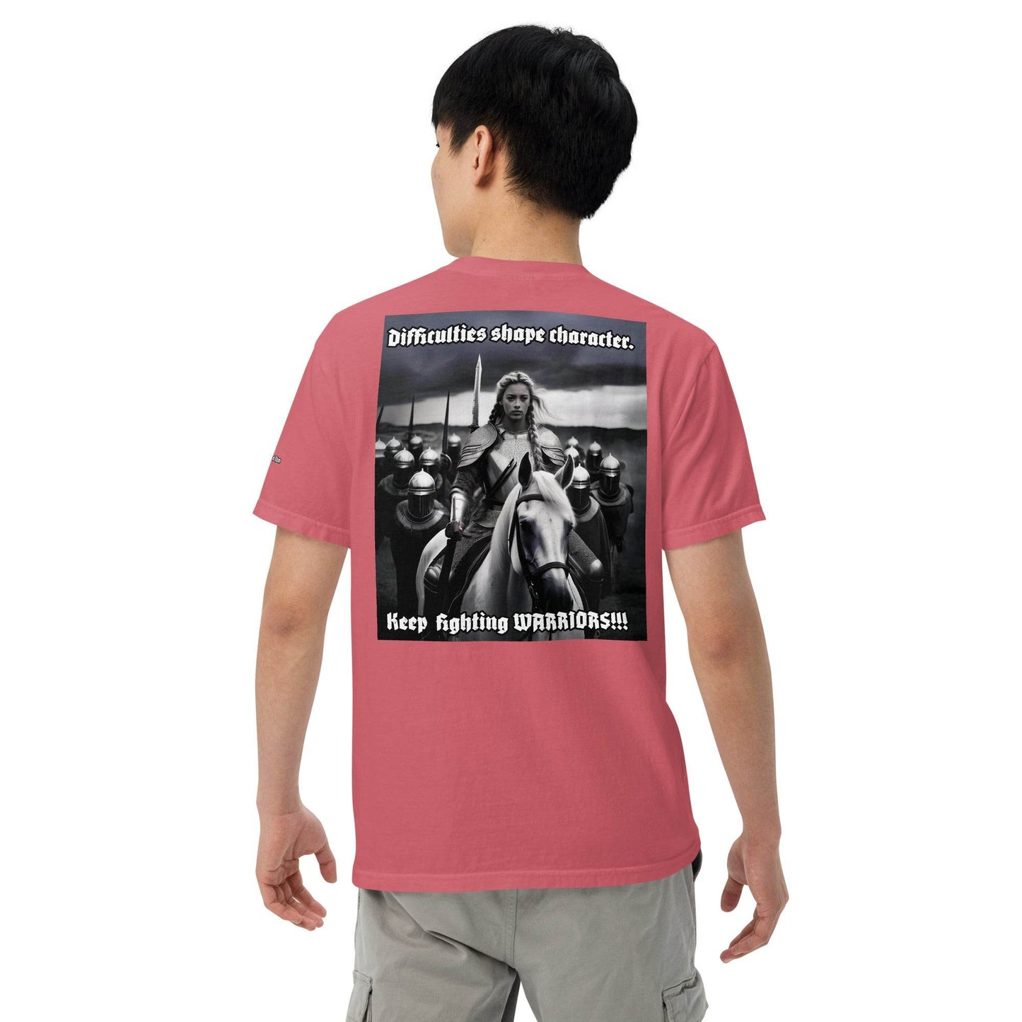 Unisex garment-dyed heavyweight 100% cotton t-shirt Design #14 - Monk&Nun UnisexClothing