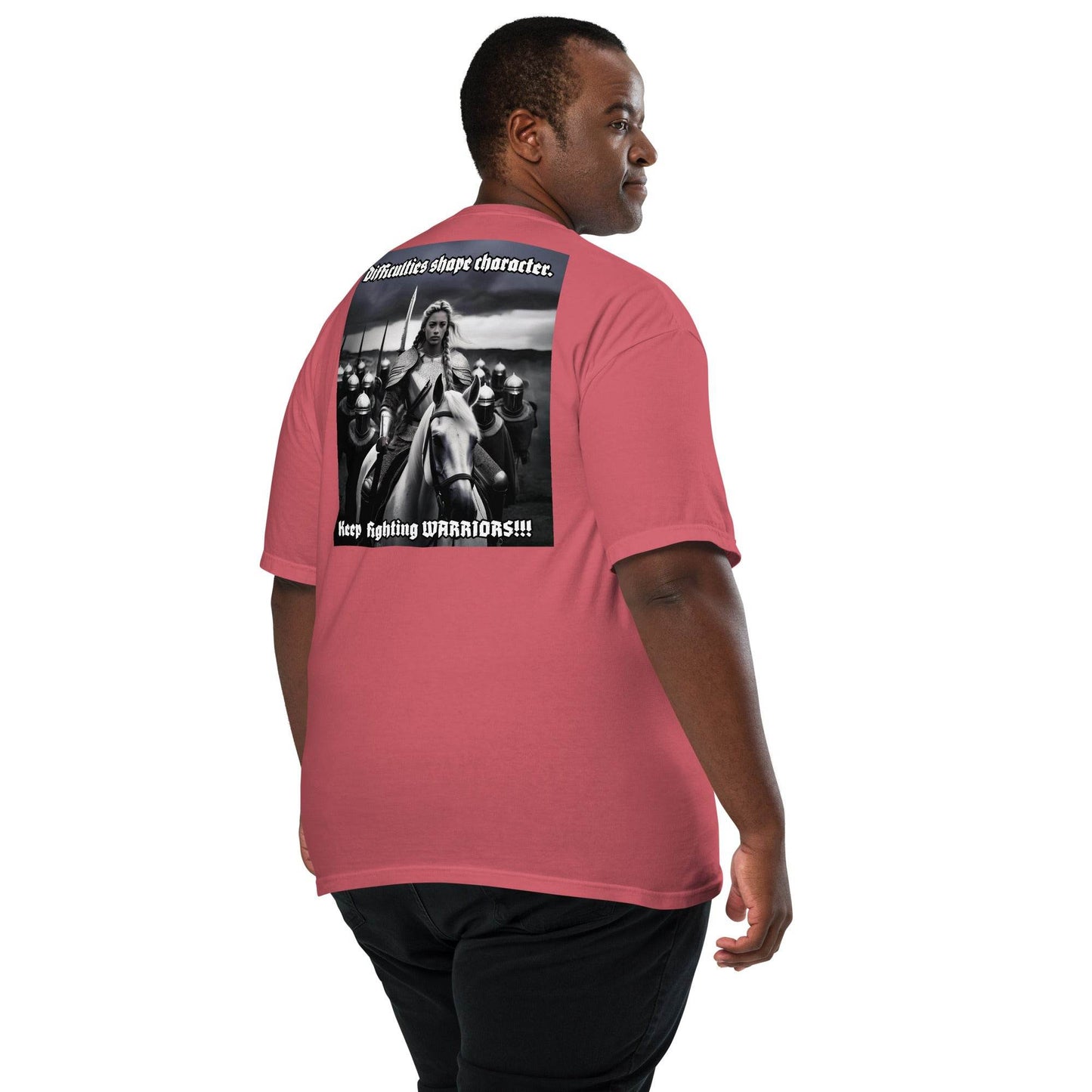 Unisex garment-dyed heavyweight 100% cotton t-shirt Design #14 - Monk&Nun UnisexClothing