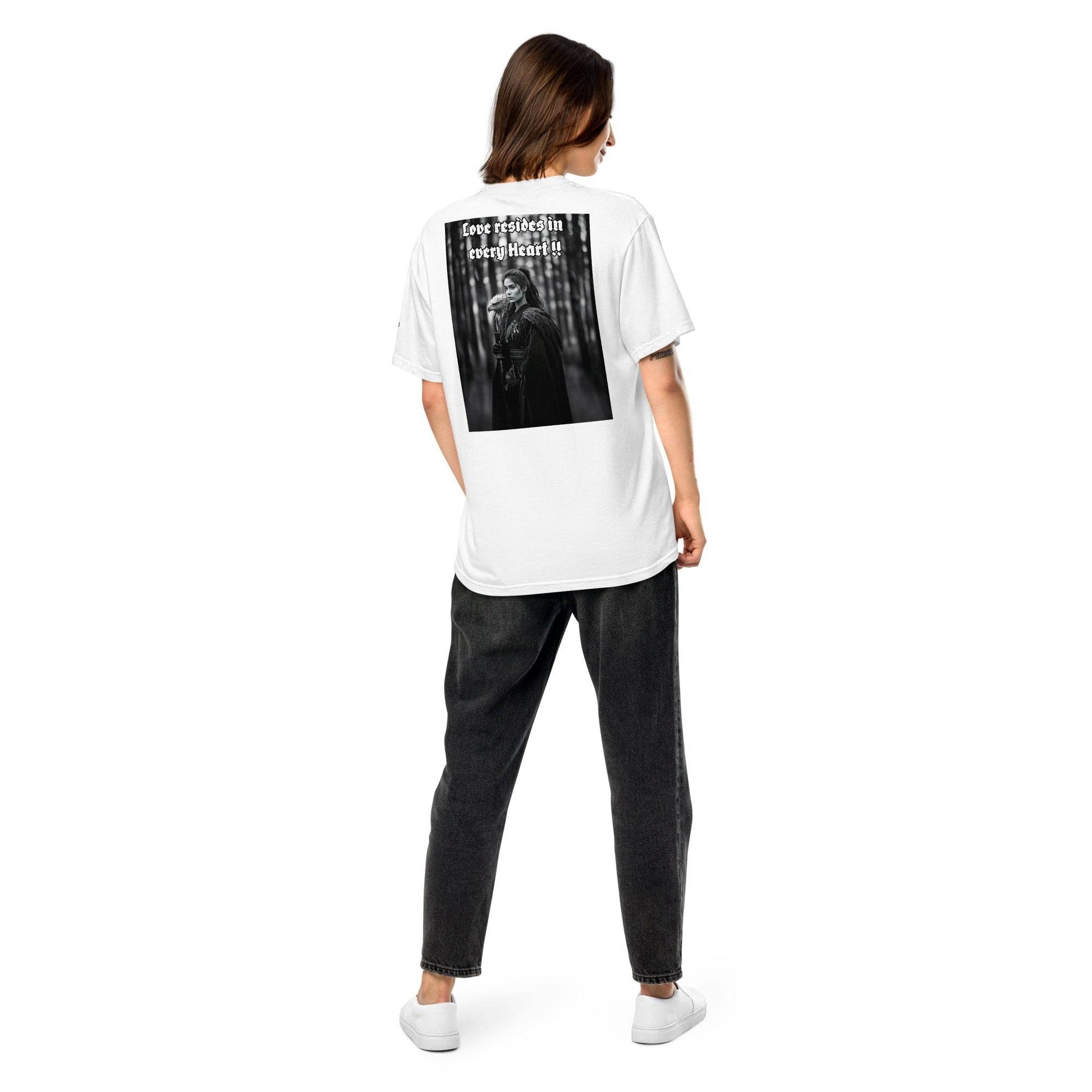 Unisex garment-dyed heavyweight 100% cotton t-shirt Design #1 - Monk&Nun UnisexClothing