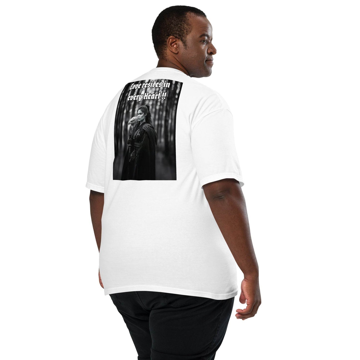Unisex garment-dyed heavyweight 100% cotton t-shirt Design #1 - Monk&Nun UnisexClothing