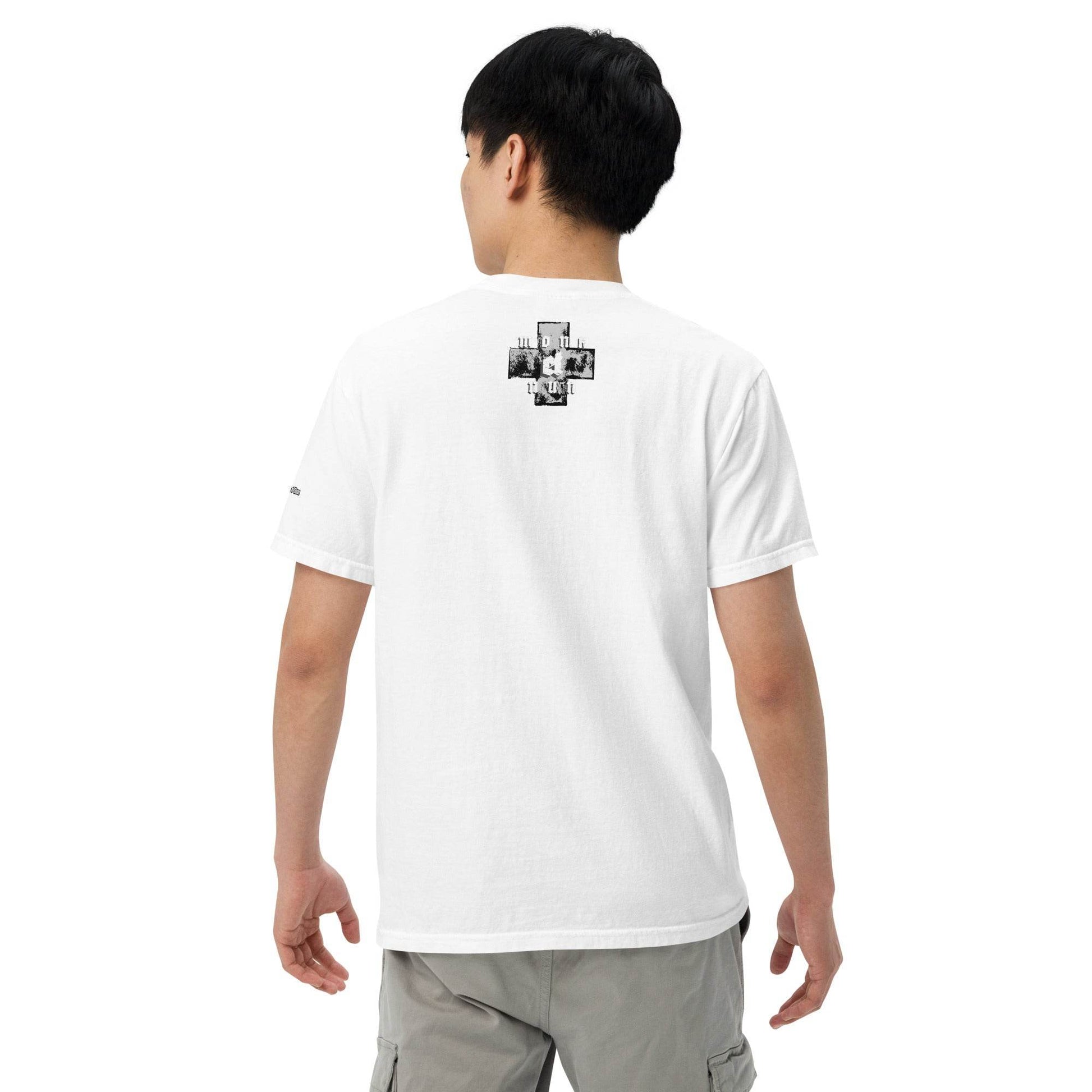 Unisex garment-dyed heavyweight 100% cotton t-shirt Always think positive - Monk&Nun UnisexClothing