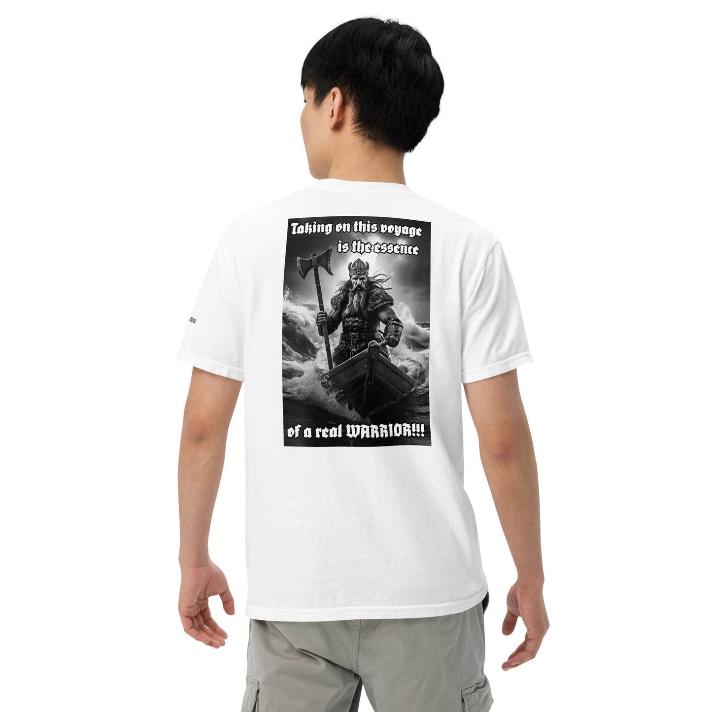 Unisex garment-dyed heavyweight 100% cotton t-shirt Design #12 - Monk&Nun UnisexClothing