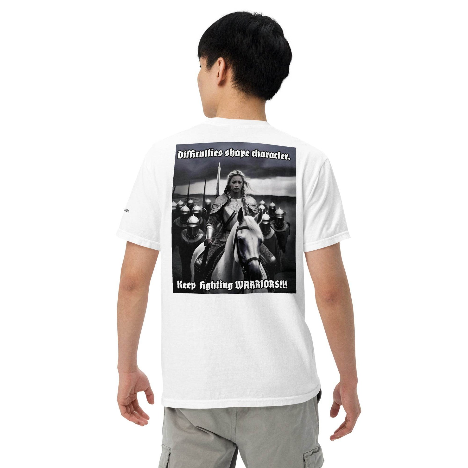 Unisex garment-dyed heavyweight 100% cotton t-shirt Design #14 - Monk&Nun UnisexClothing