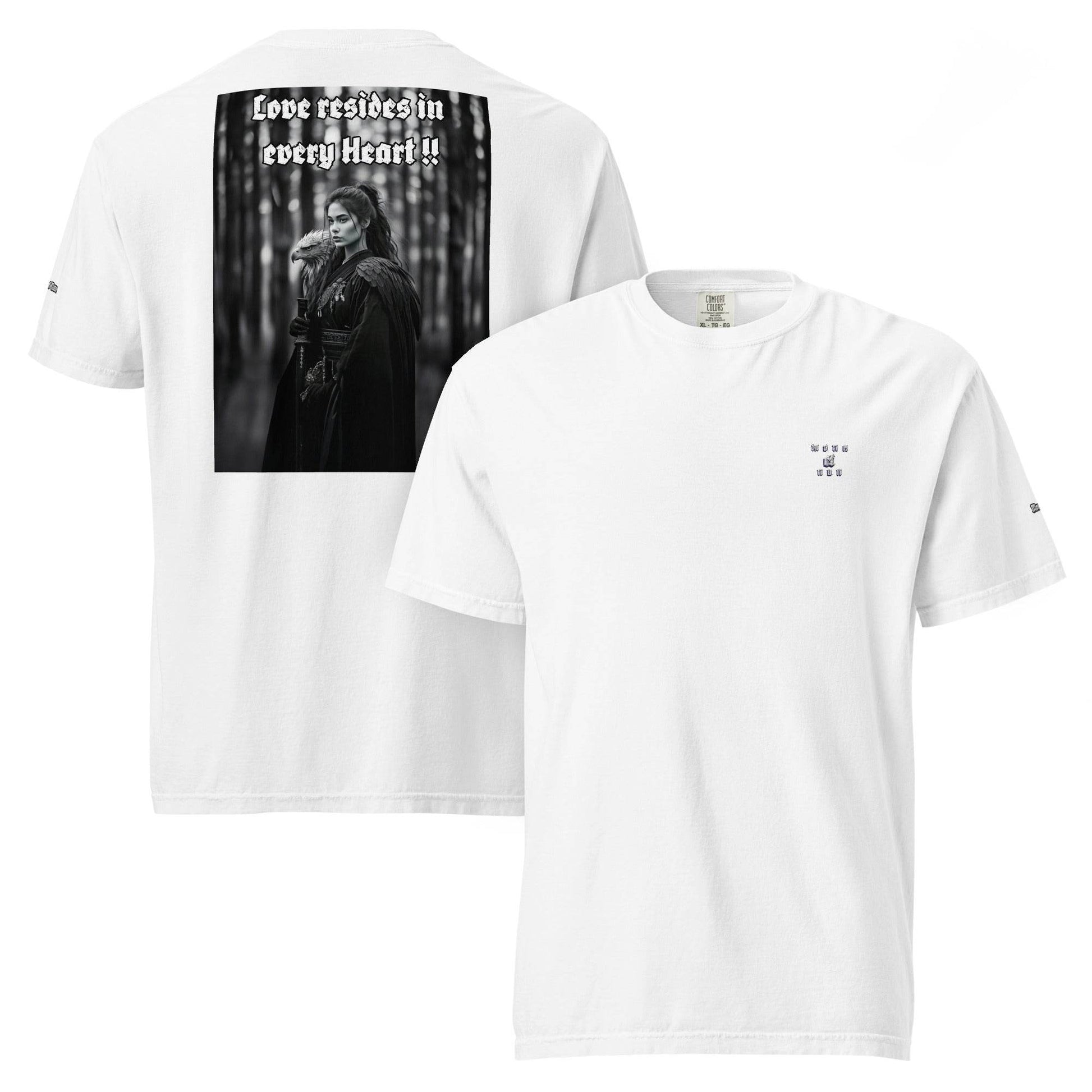Unisex garment-dyed heavyweight 100% cotton t-shirt Design #1 - Monk&Nun UnisexClothing