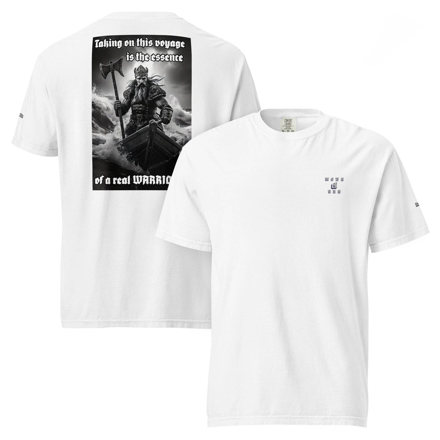 Unisex garment-dyed heavyweight 100% cotton t-shirt Design #12 - Monk&Nun UnisexClothing