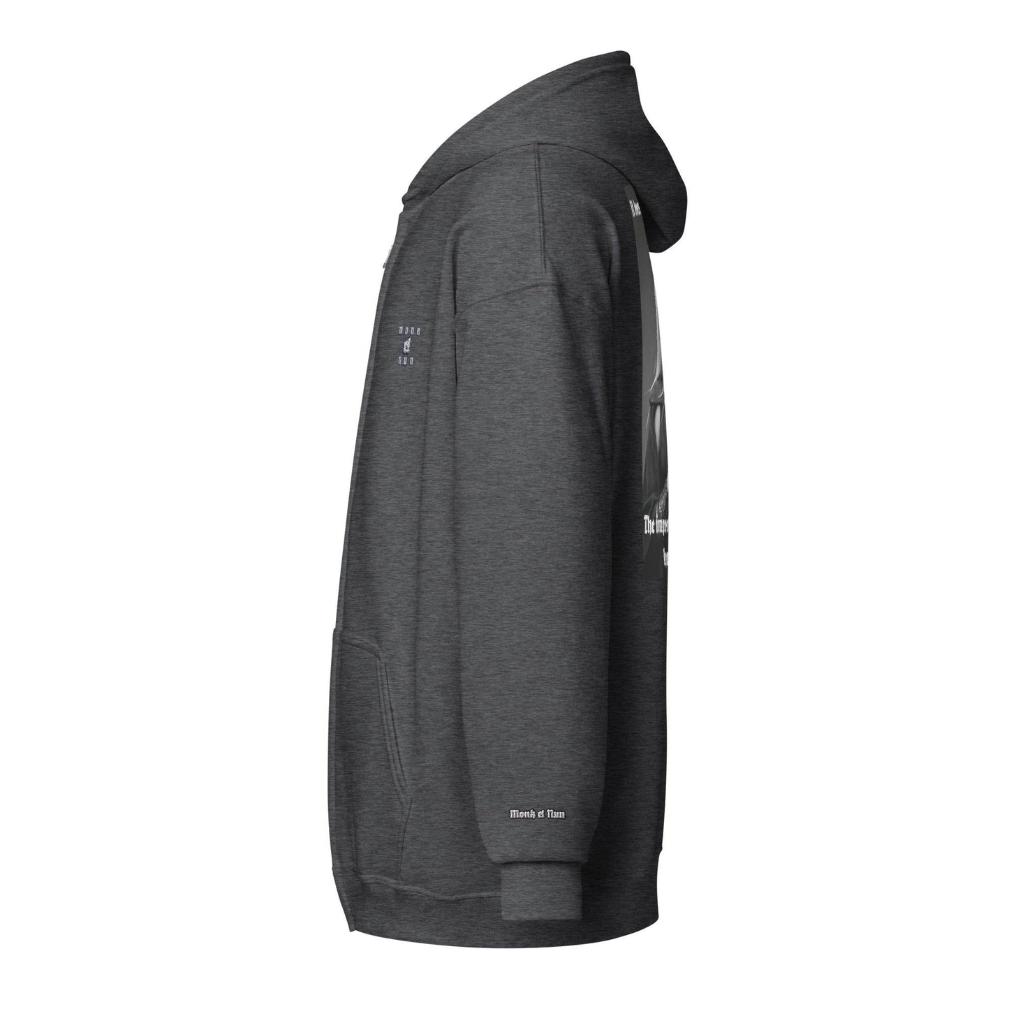 Unisex heavy 50% cotton blend zip Hoodie Design #3 - Monk&Nun UnisexClothing