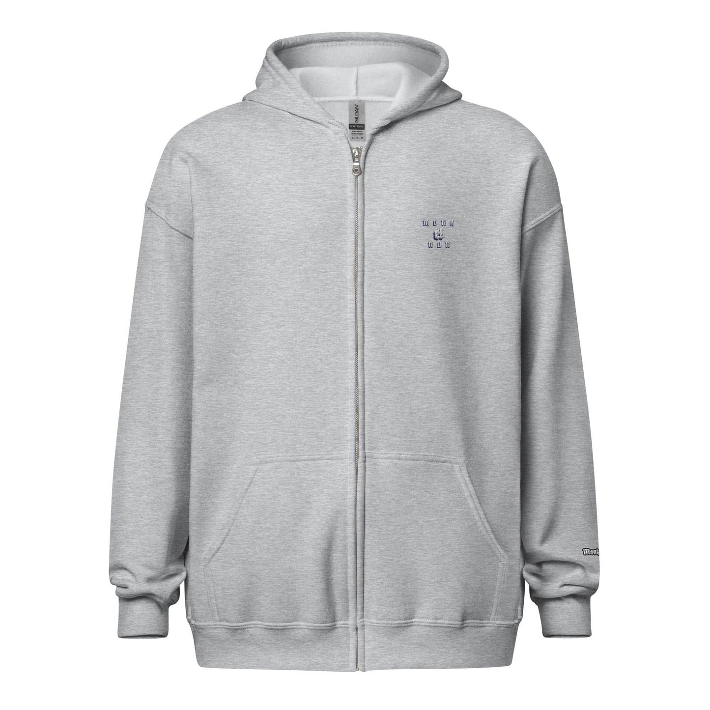 Unisex heavy 50% cotton blend zip Hoodie Design #3 - Monk&Nun UnisexClothing