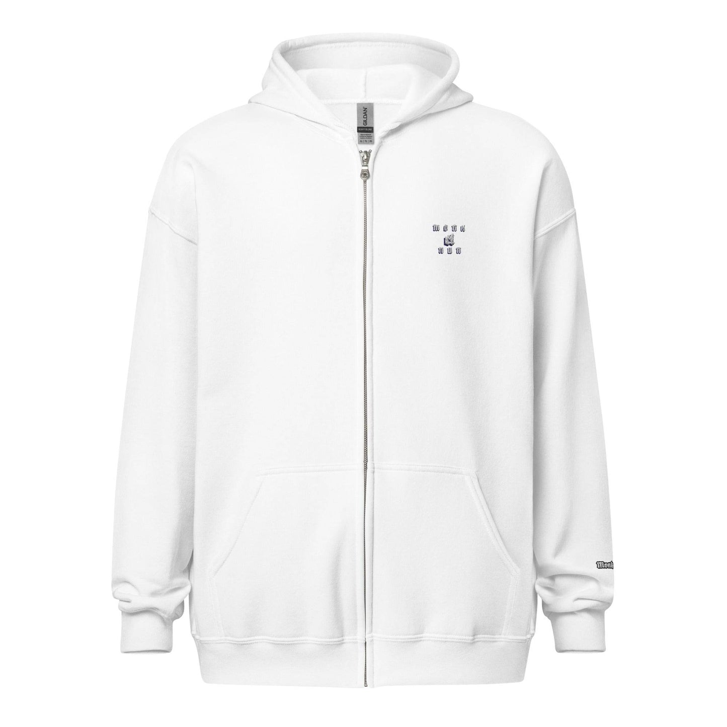 Unisex heavy 50% cotton blend zip Hoodie Design #3 - Monk&Nun UnisexClothing
