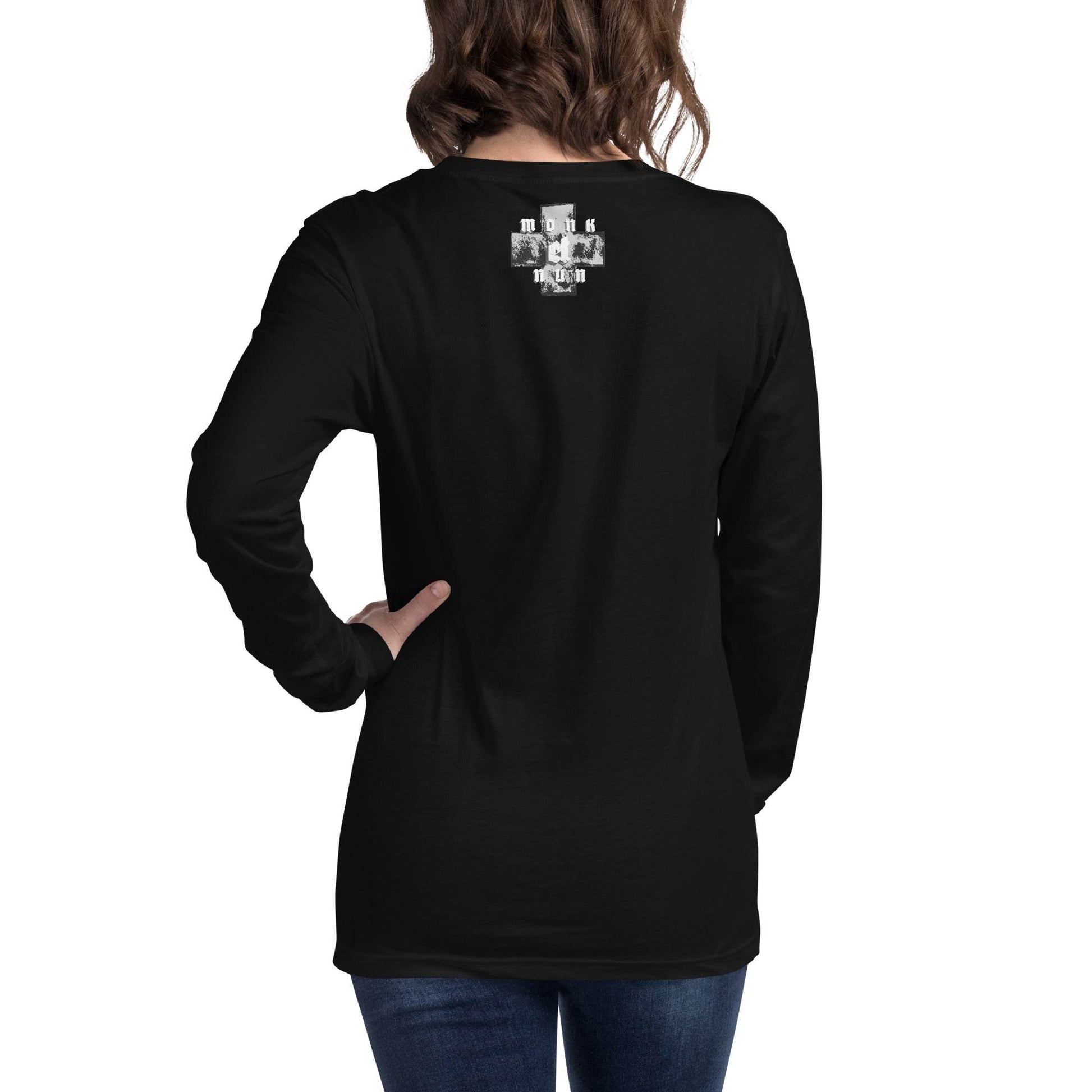 Unisex Long Sleeve 100% cotton Sweatshirt Always think positive - Monk&Nun UnisexClothing