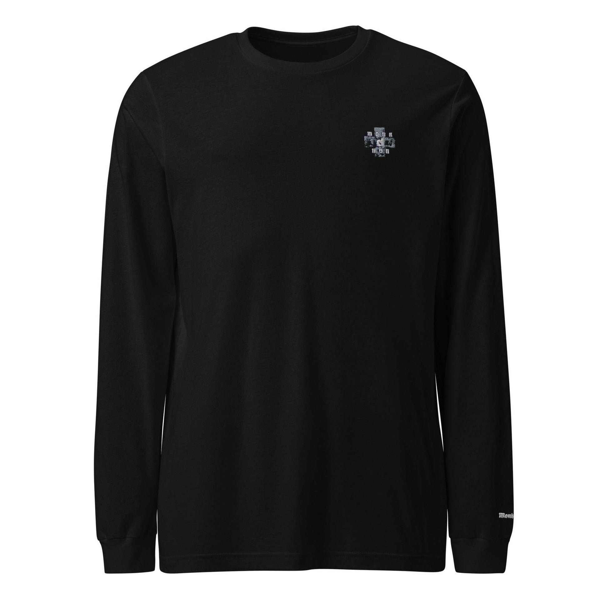 Unisex Long Sleeve 100% cotton Sweatshirt Always think positive front - Monk&Nun UnisexClothing