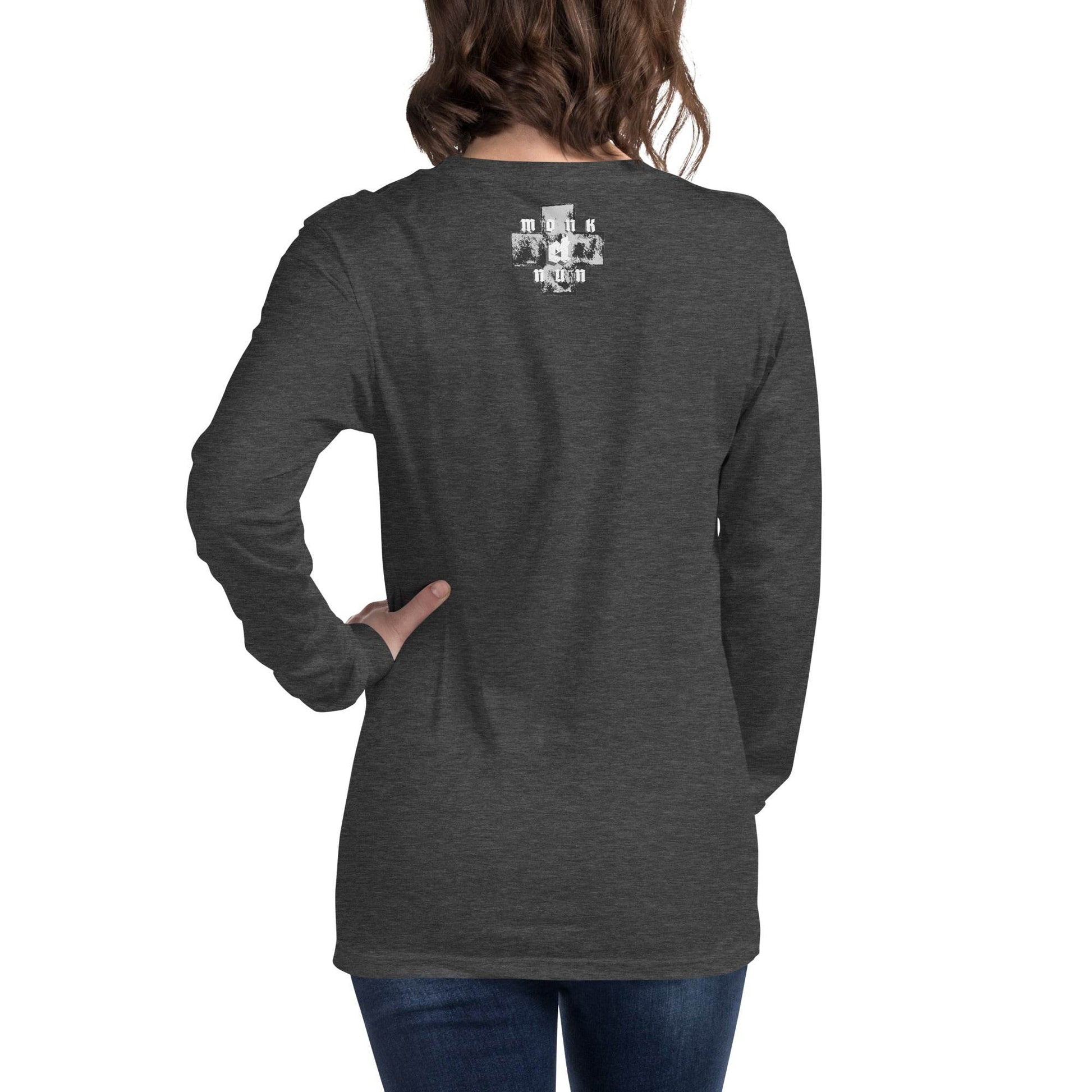 Unisex Long Sleeve 100% cotton Sweatshirt Always think positive - Monk&Nun UnisexClothing