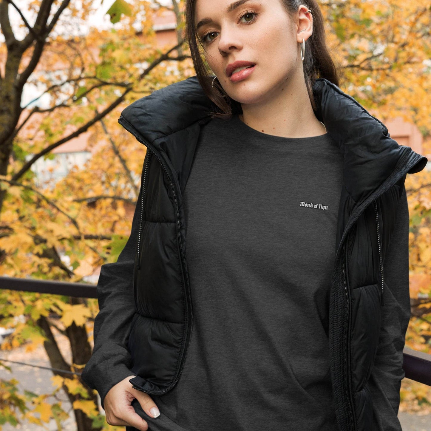 Unisex Long Sleeve 100% cotton Sweatshirt Always think positive - Monk&Nun UnisexClothing