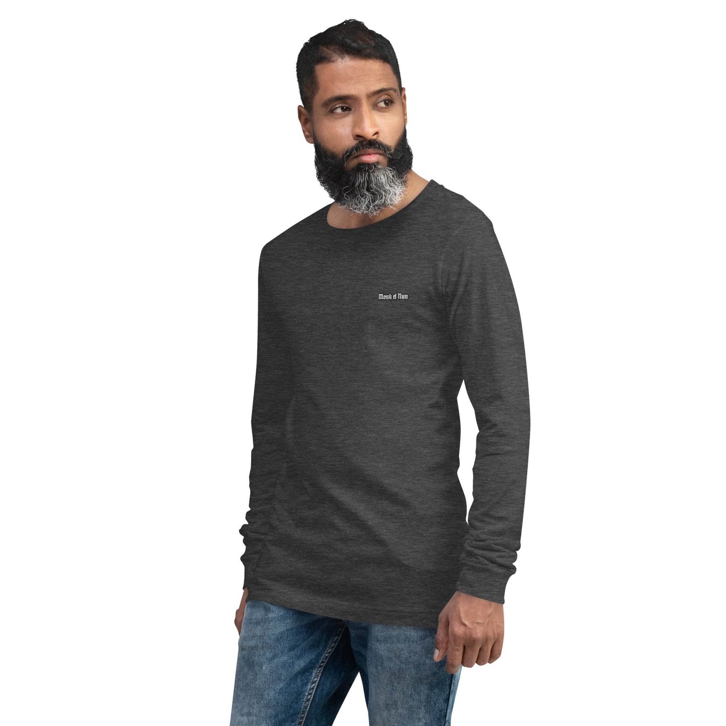 Unisex Long Sleeve 100% cotton Sweatshirt Always think positive - Monk&Nun UnisexClothing