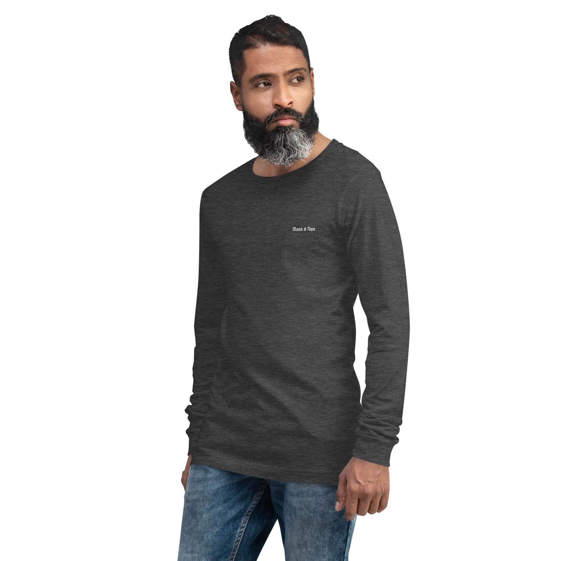 Unisex Long Sleeve 100% cotton Sweatshirt Always think positive - Monk&Nun UnisexClothing
