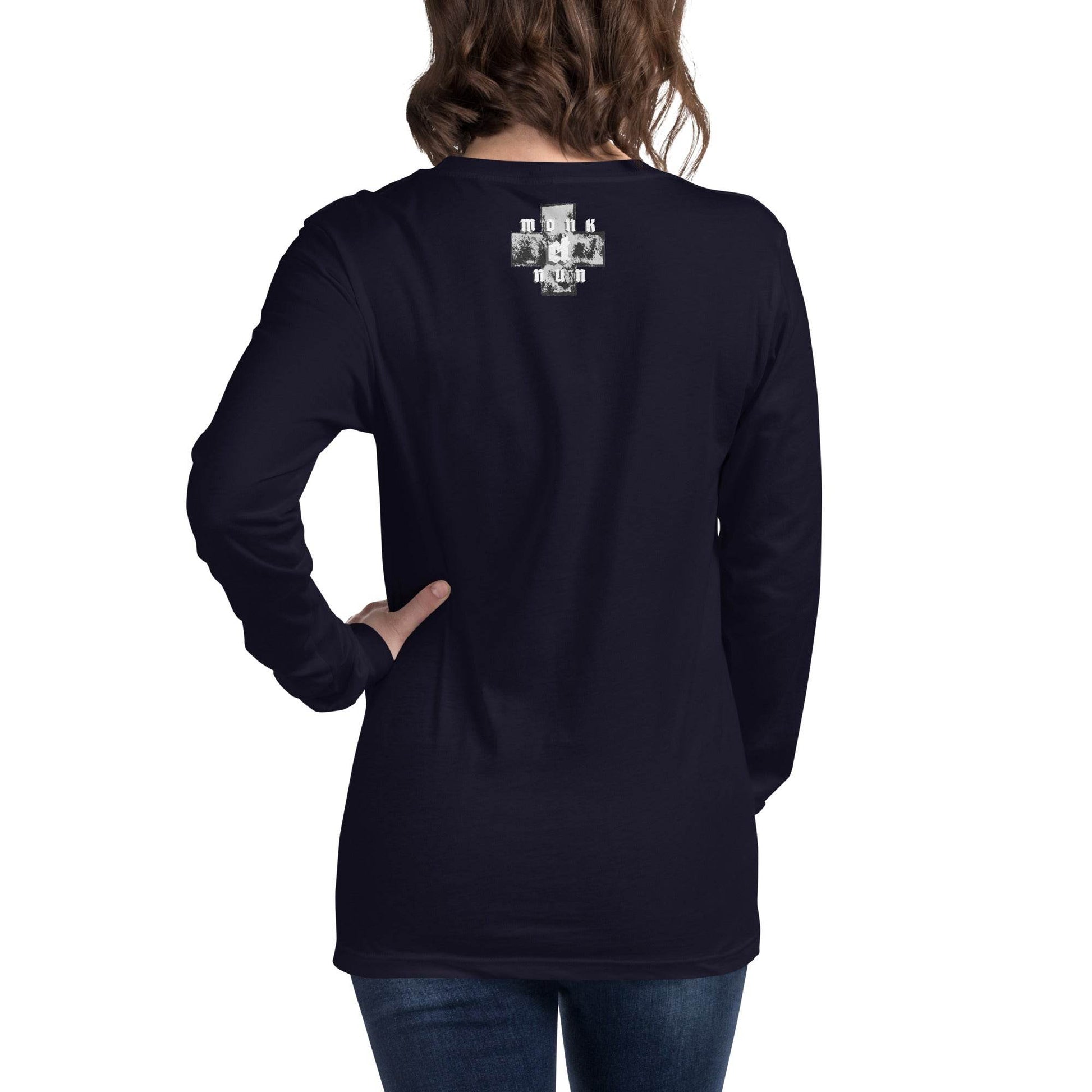 Unisex Long Sleeve 100% cotton Sweatshirt Always think positive - Monk&Nun UnisexClothing