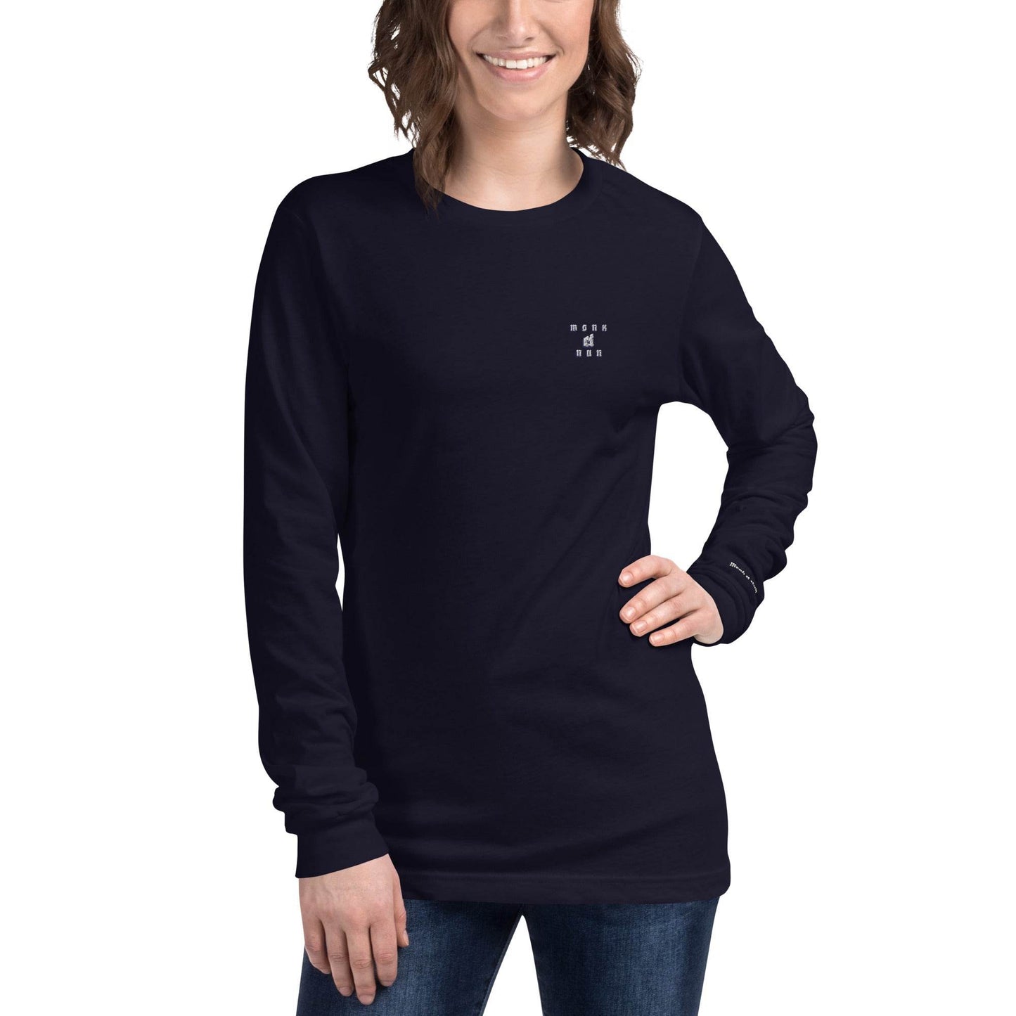 Unisex Long Sleeve 100% cotton Sweatshirt Design #12 - Monk&Nun UnisexClothing
