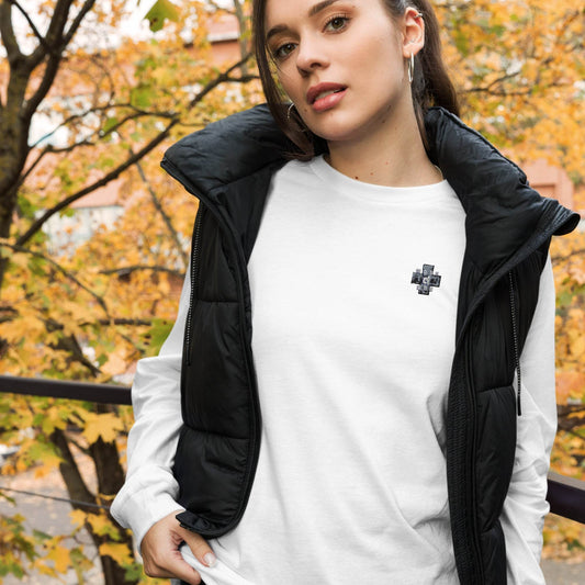 Unisex Long Sleeve 100% cotton Sweatshirt Always think positive front - Monk&Nun UnisexClothing